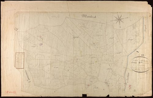 Montbartier - Section D - Montbartier, 1ère feuille