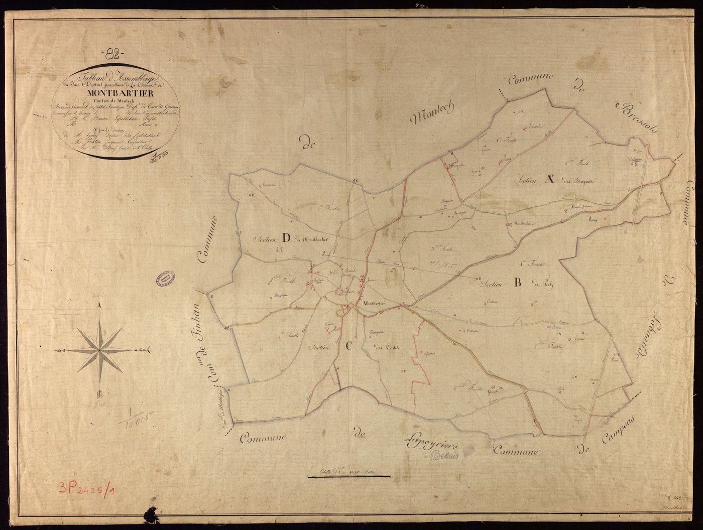 Montbartier - Tableau d'assemblage