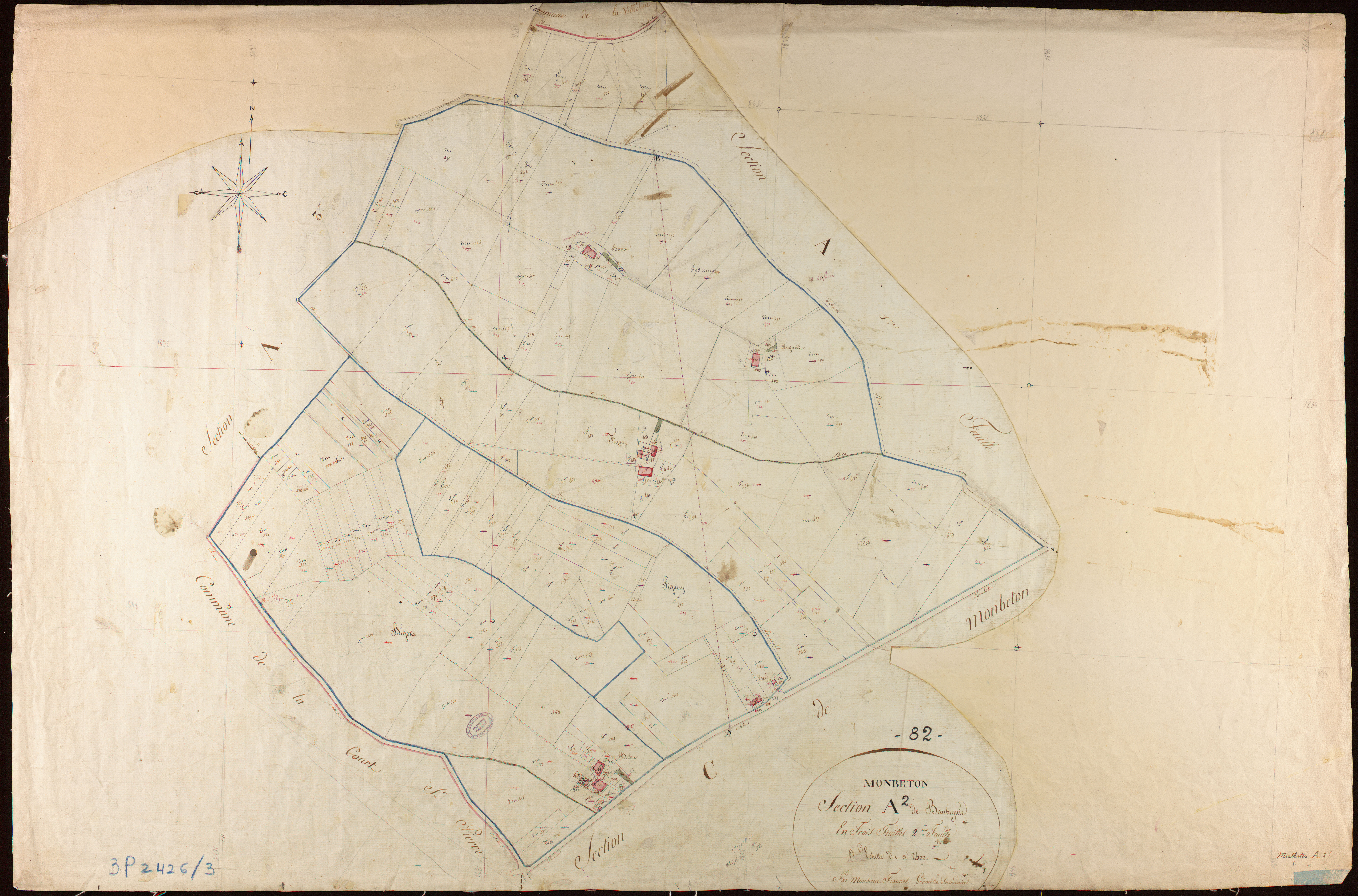 Montbeton - Section A - Beaubignée, 2e feuille