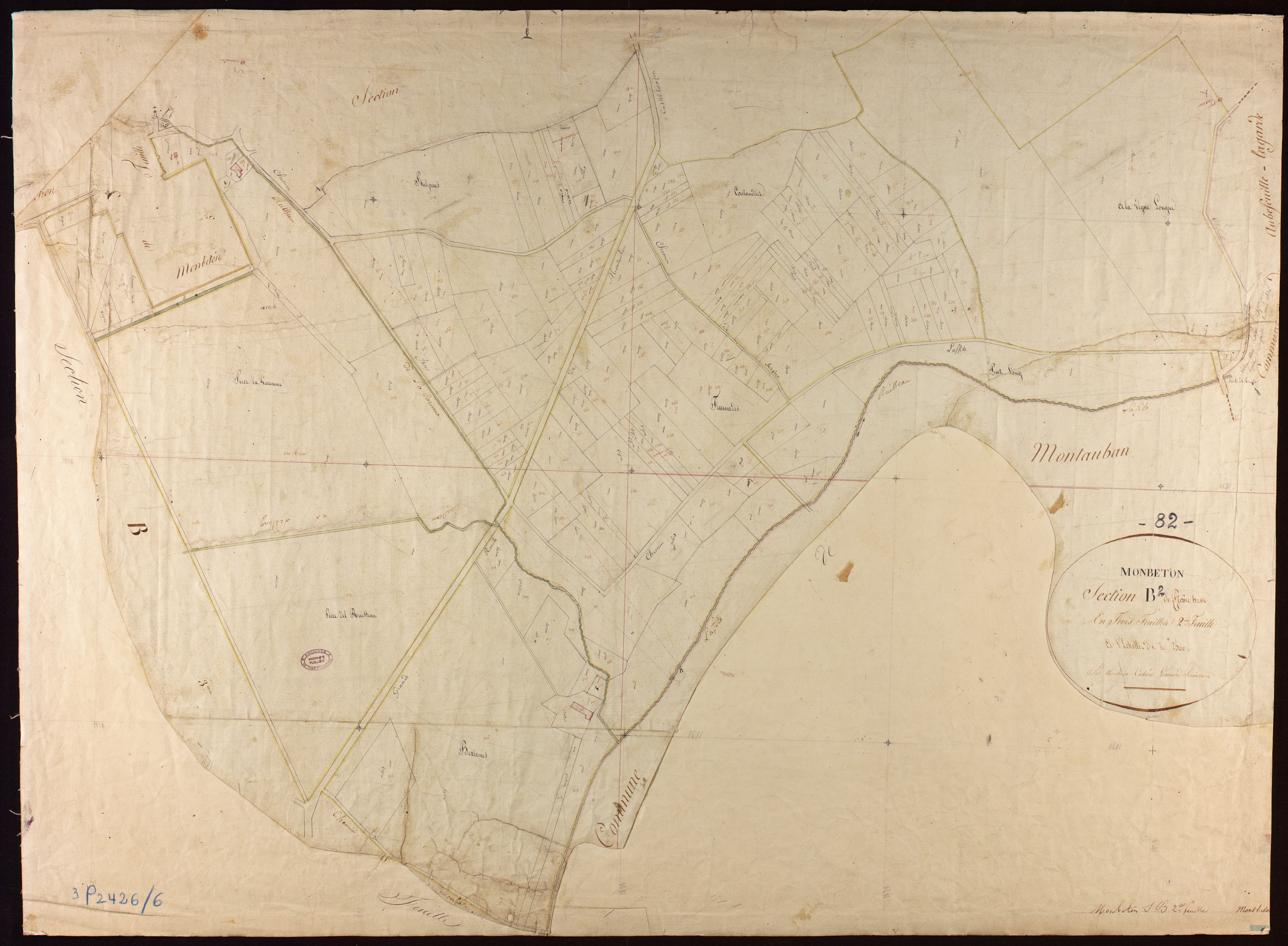 Montbeton - Section B - Plaine Basse, 2e feuille