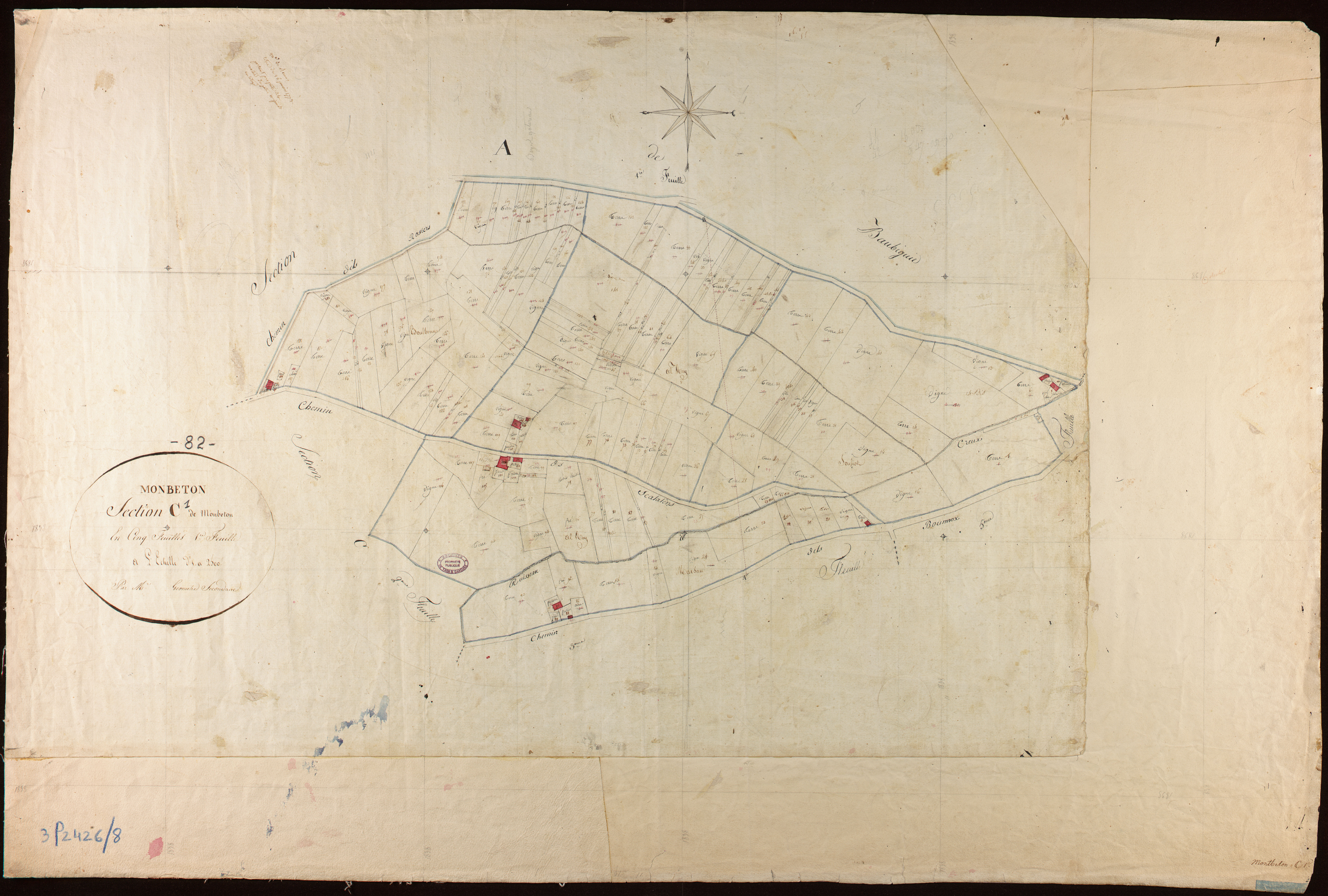 Montbeton - Section C - Montbeton, 1ère feuille