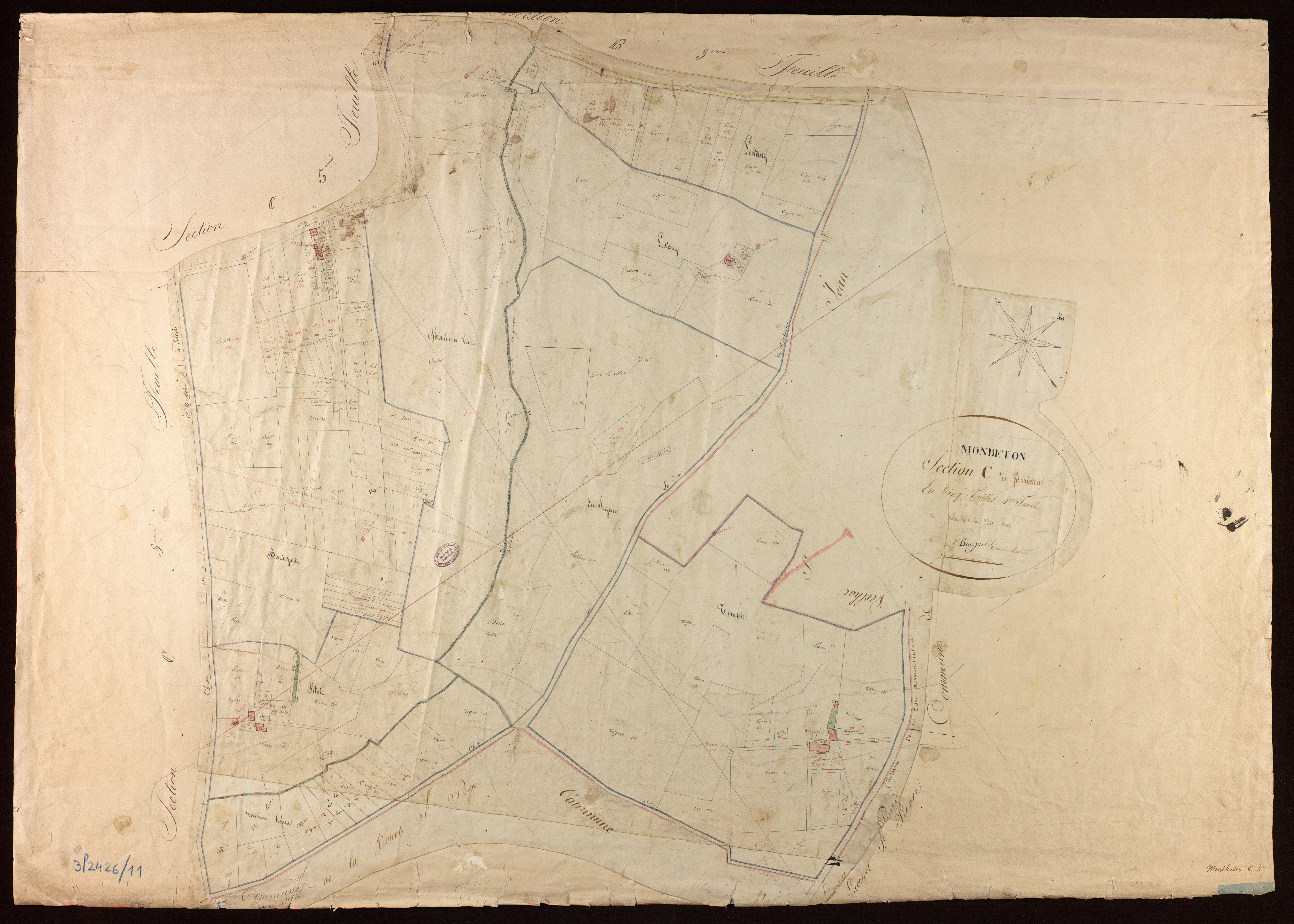 Montbeton - Section C - Montbeton, 4e feuille