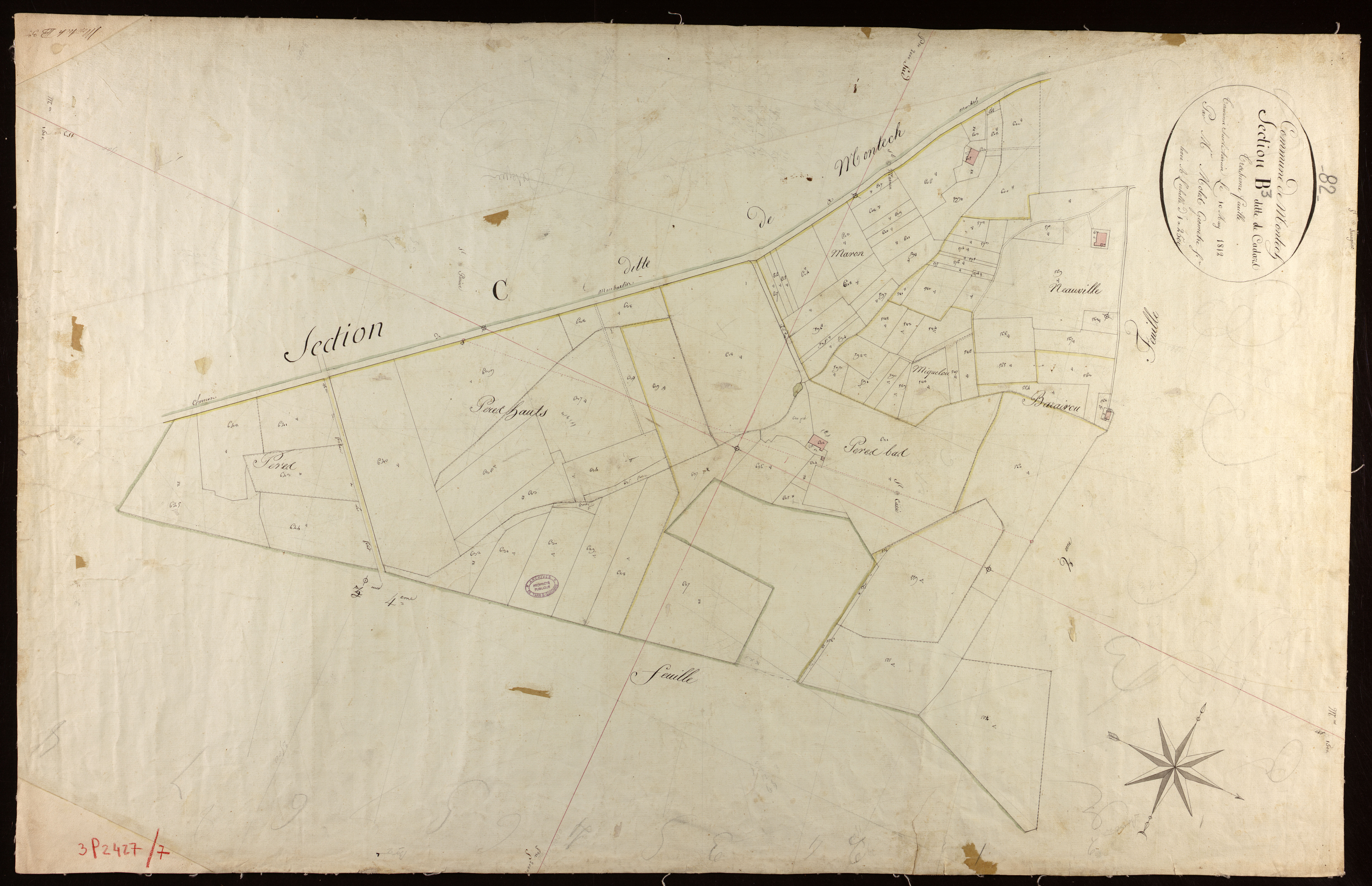 Montech - Section B - Cadars, 3e feuille