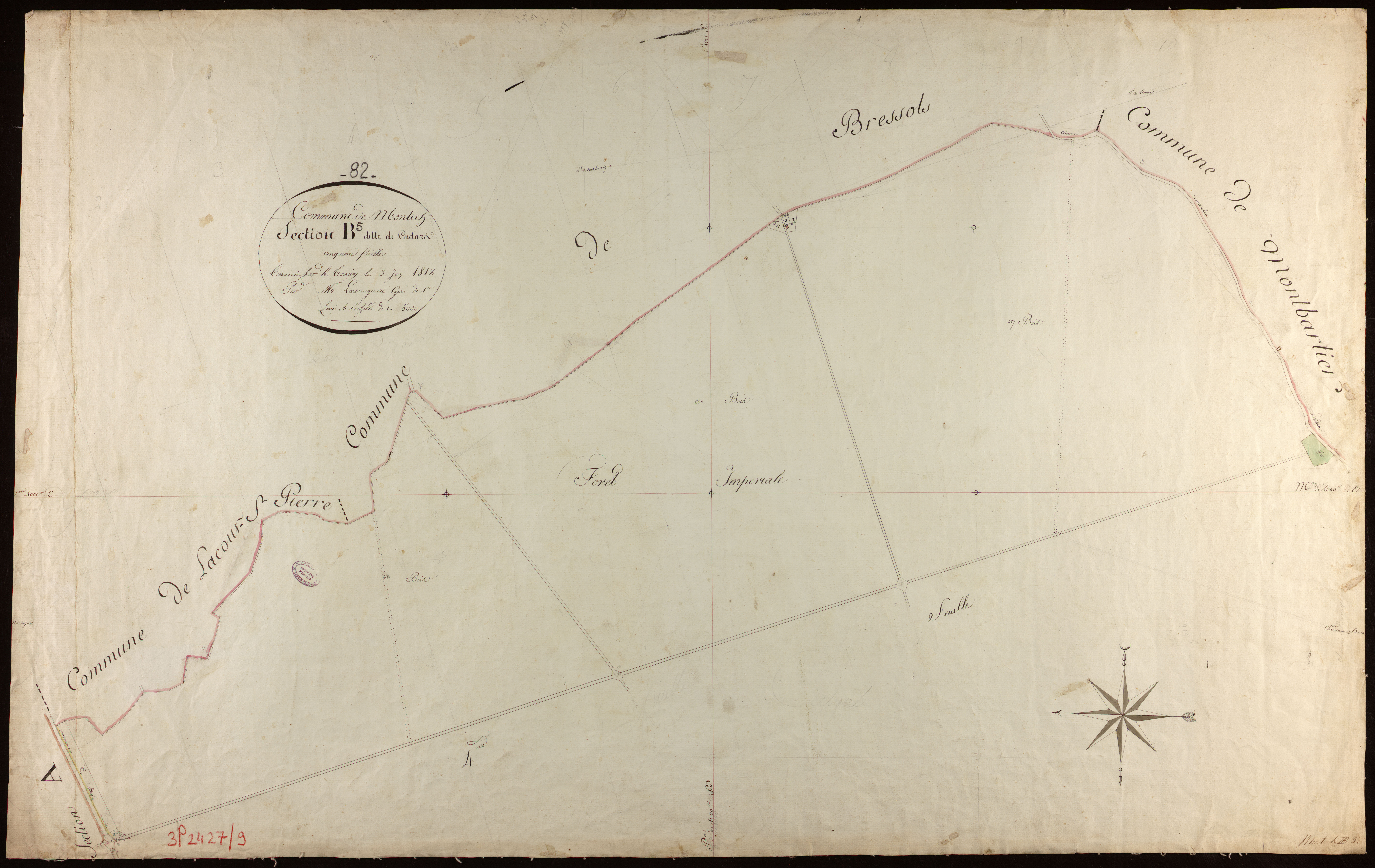 Montech - Section B - Cadars, 5e feuille