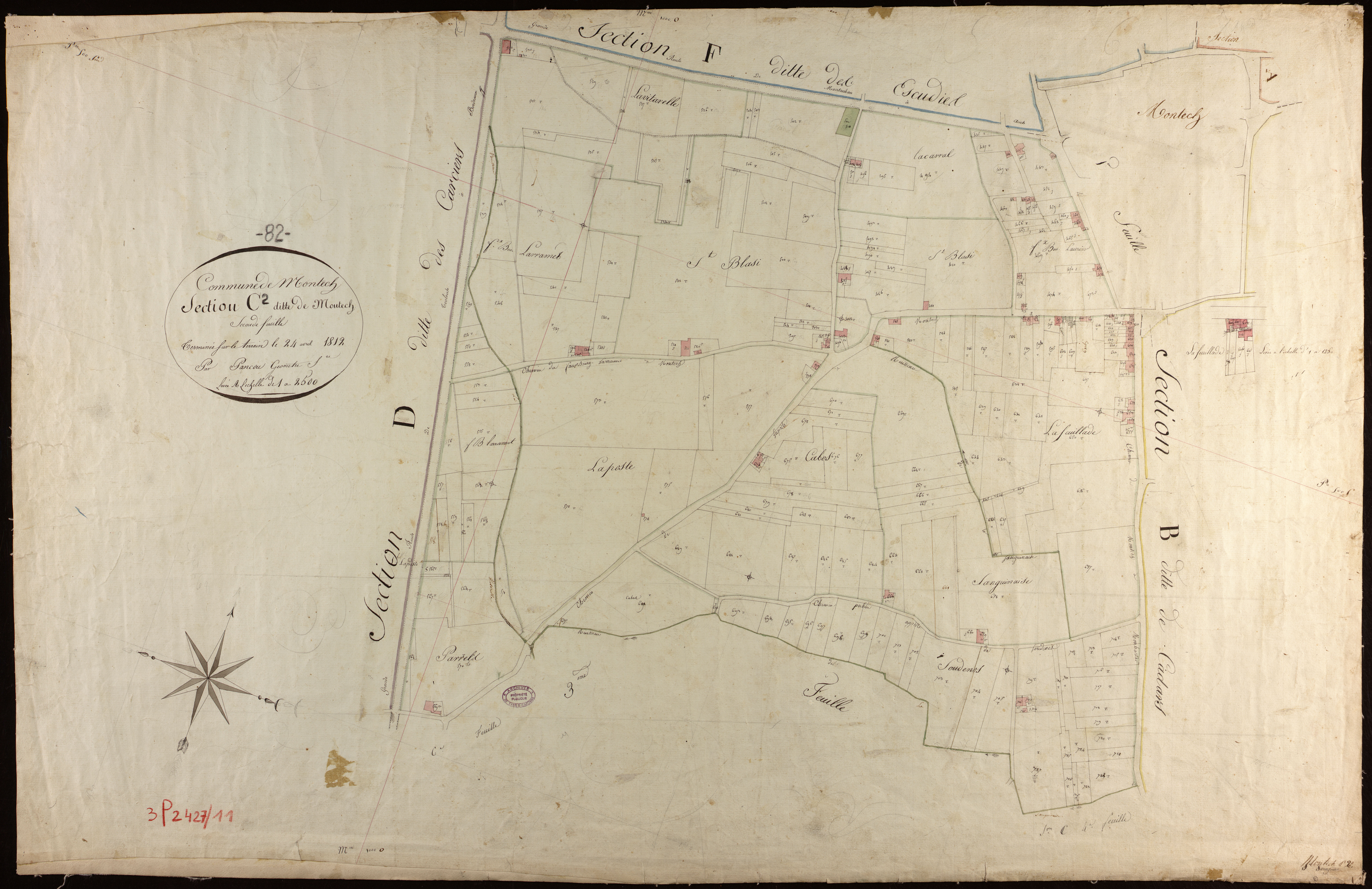 Montech - Section C - Montech, 2e feuille