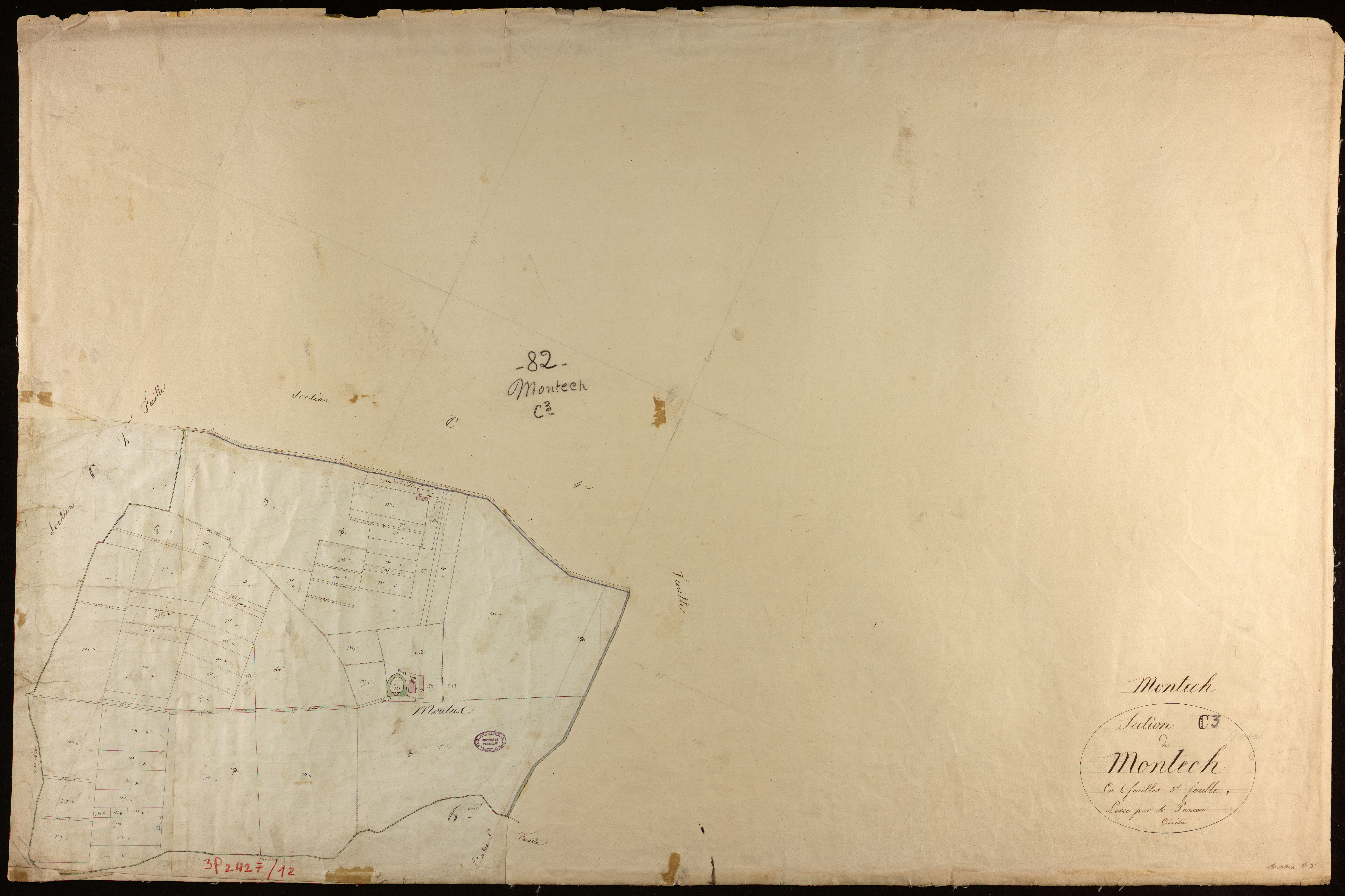 Montech - Section C - Montech, 3e feuille