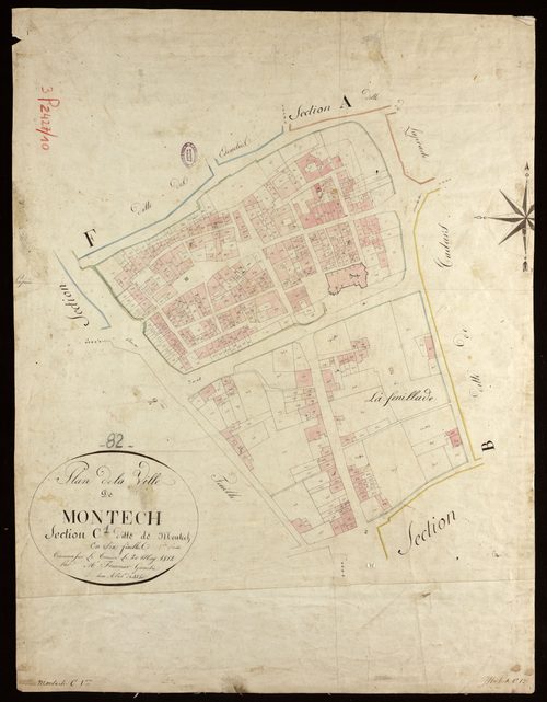Montech - Section C - Montech, 1ère feuille