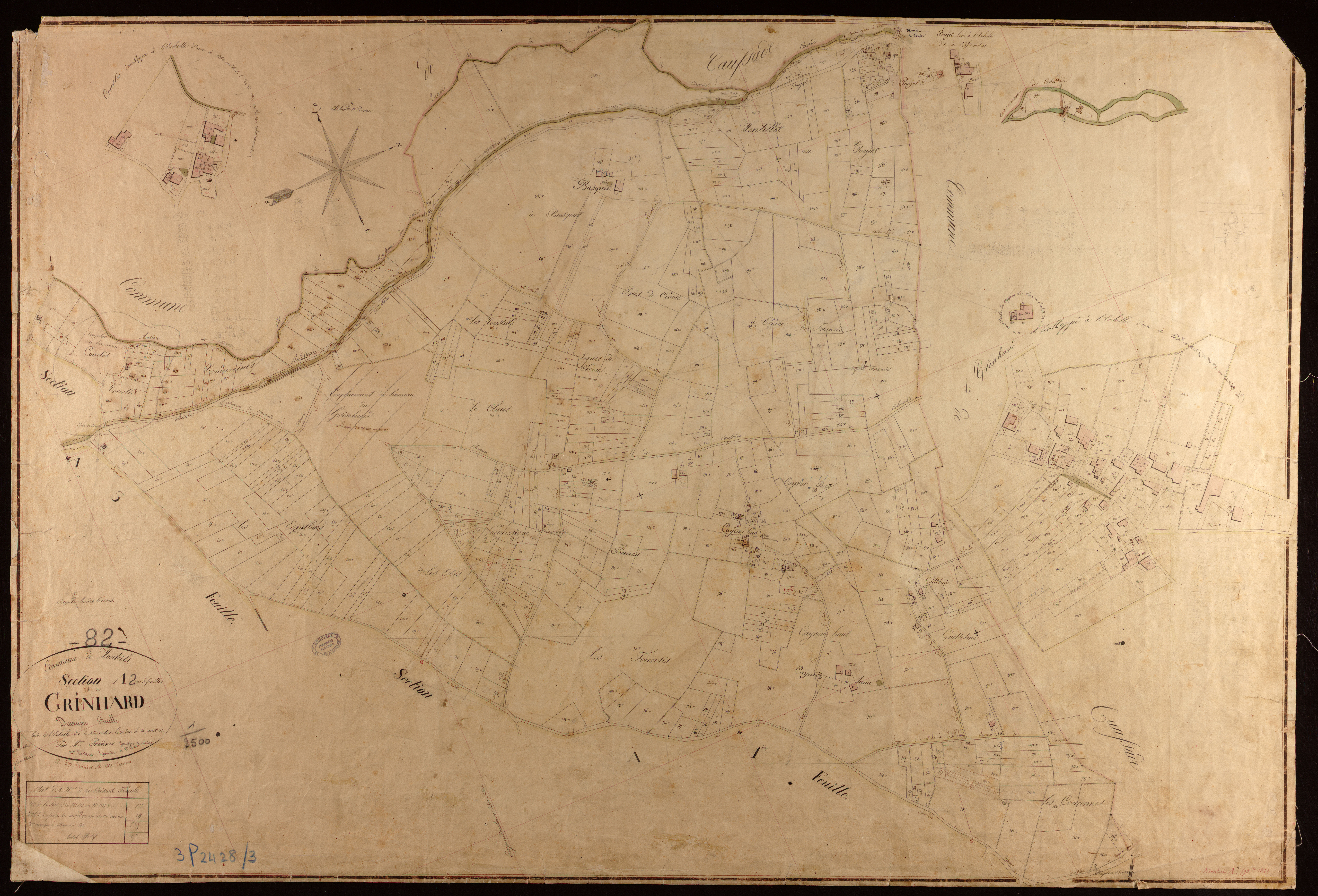Monteils - Section A - Grinhard, 2e feuille