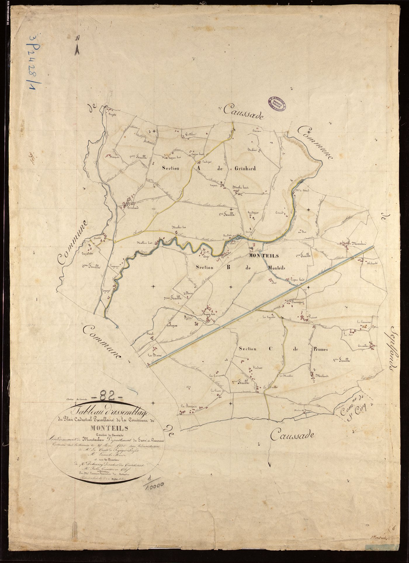 Monteils - Tableau d'assemblage