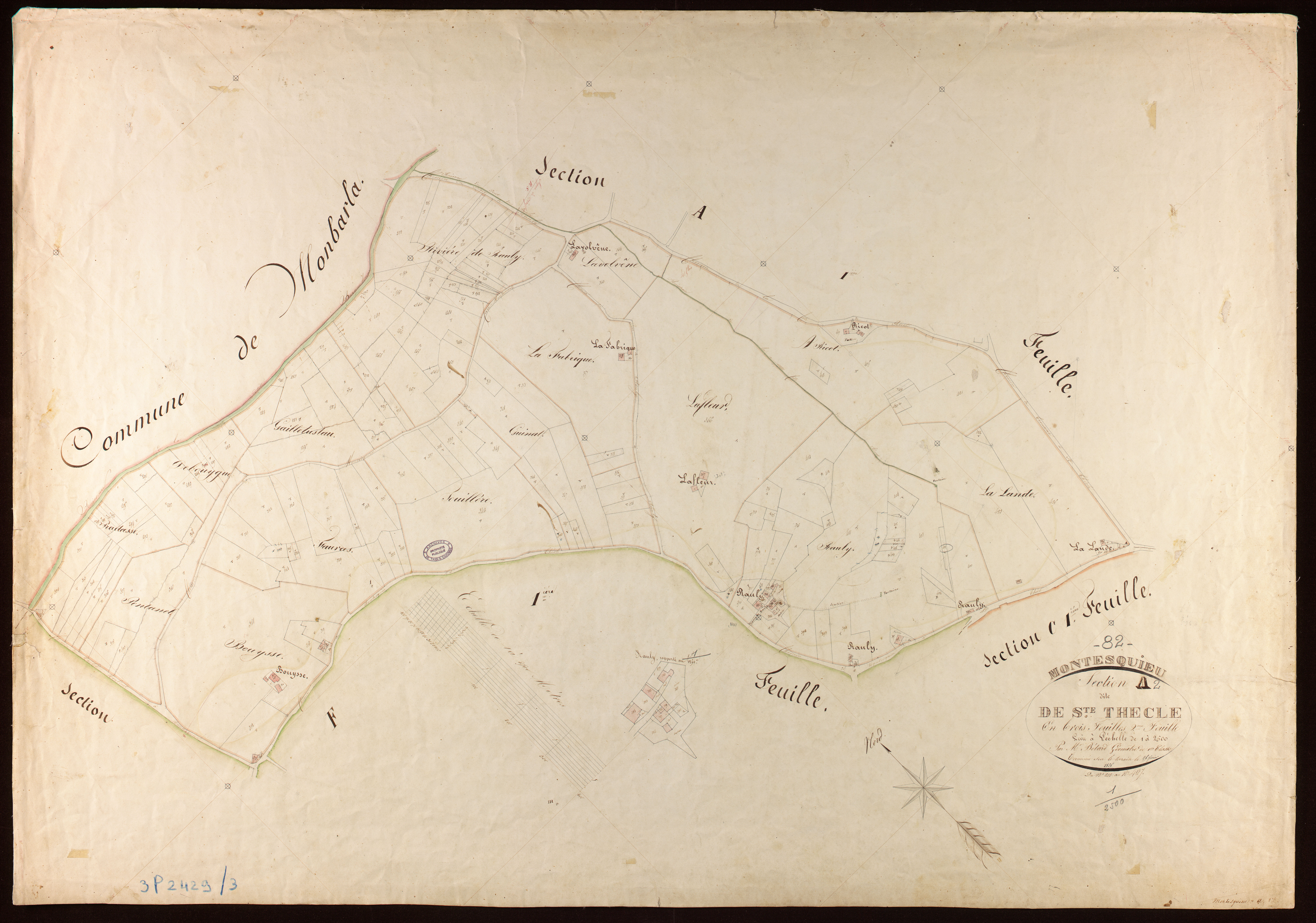 Montesquieu - Section A - Sainte-Thècle, 2e feuille