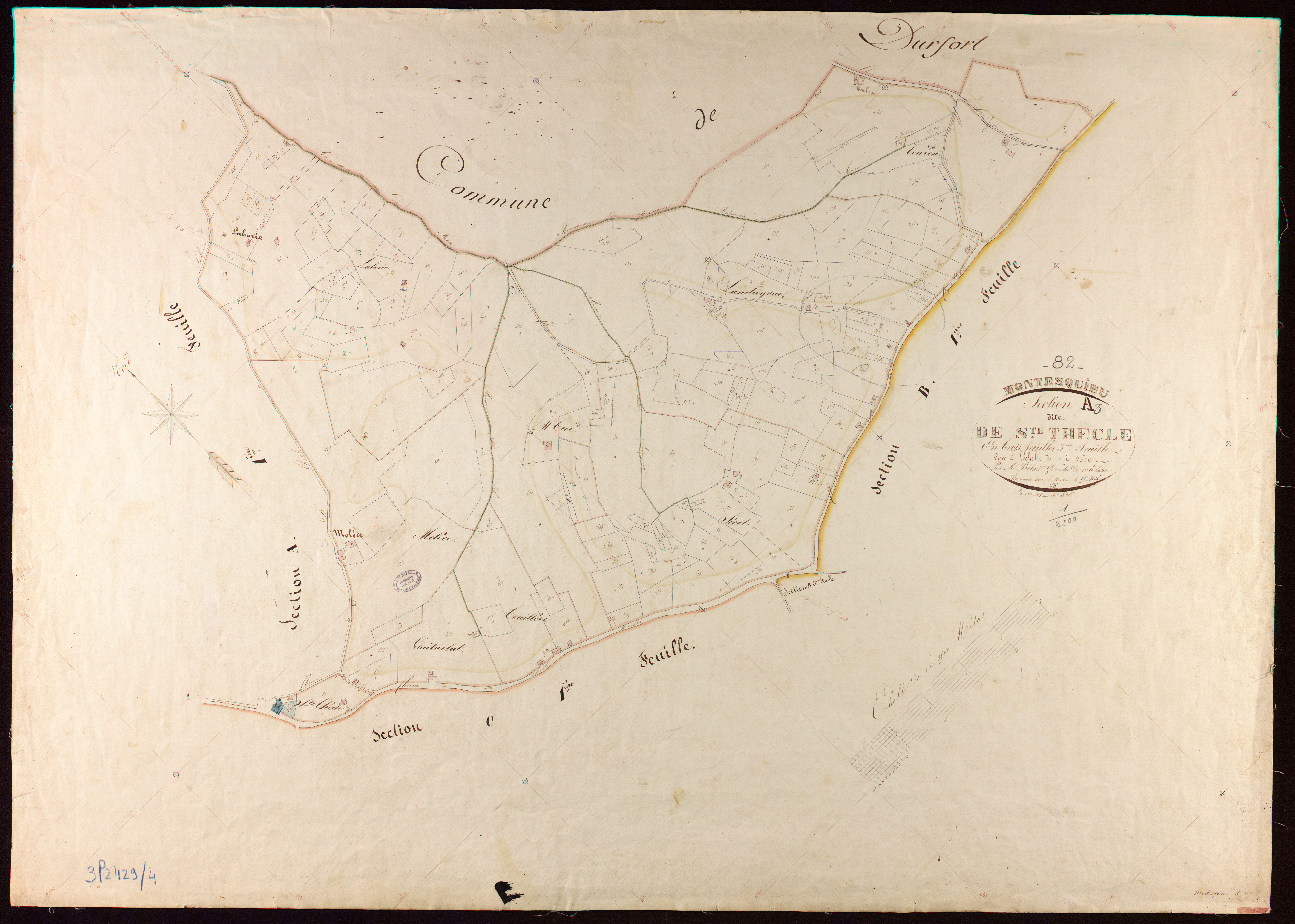 Montesquieu - Section A - Sainte-Thècle, 3e feuille
