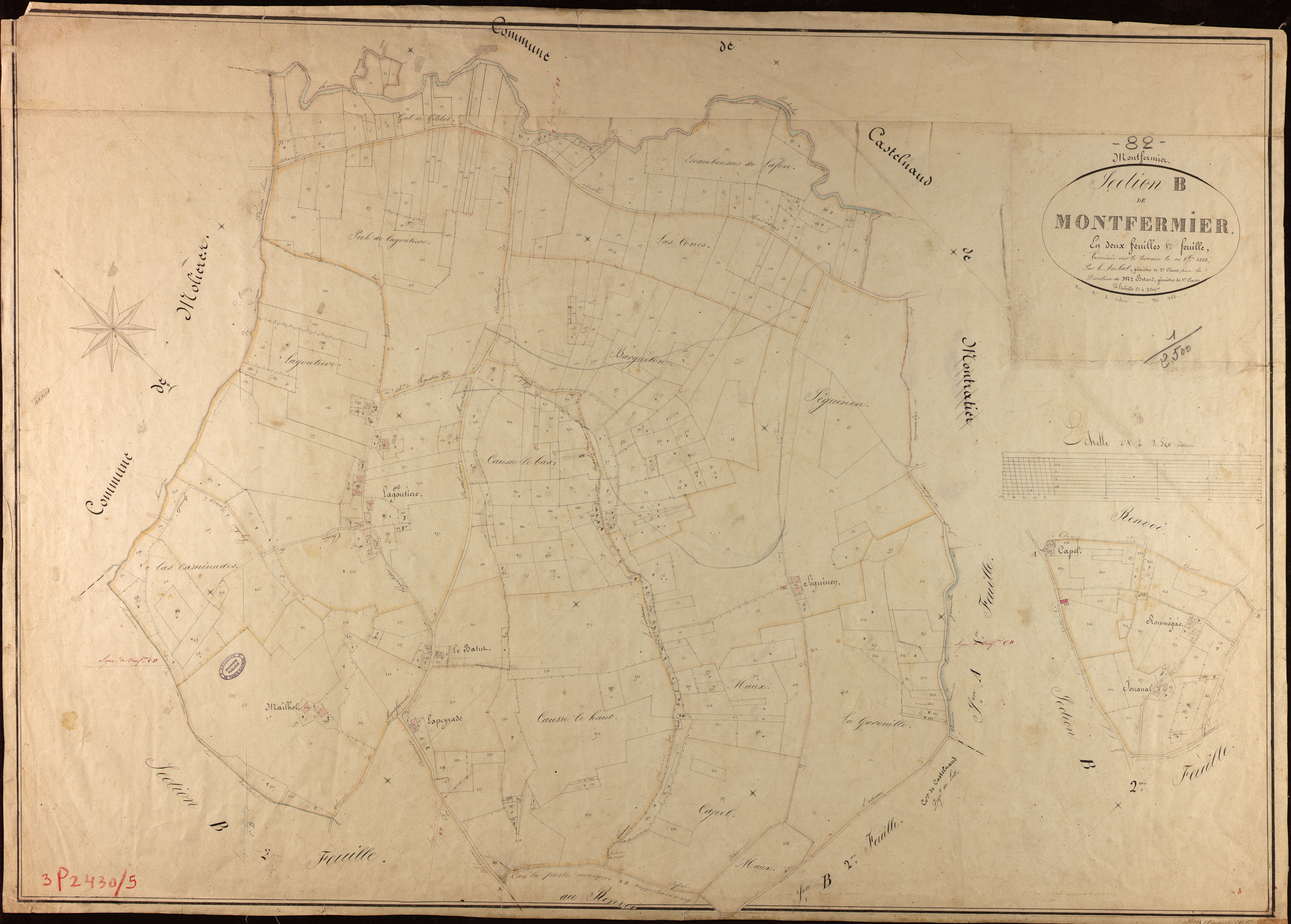 Montfermier - Section B - Montfermier, 1ère feuille