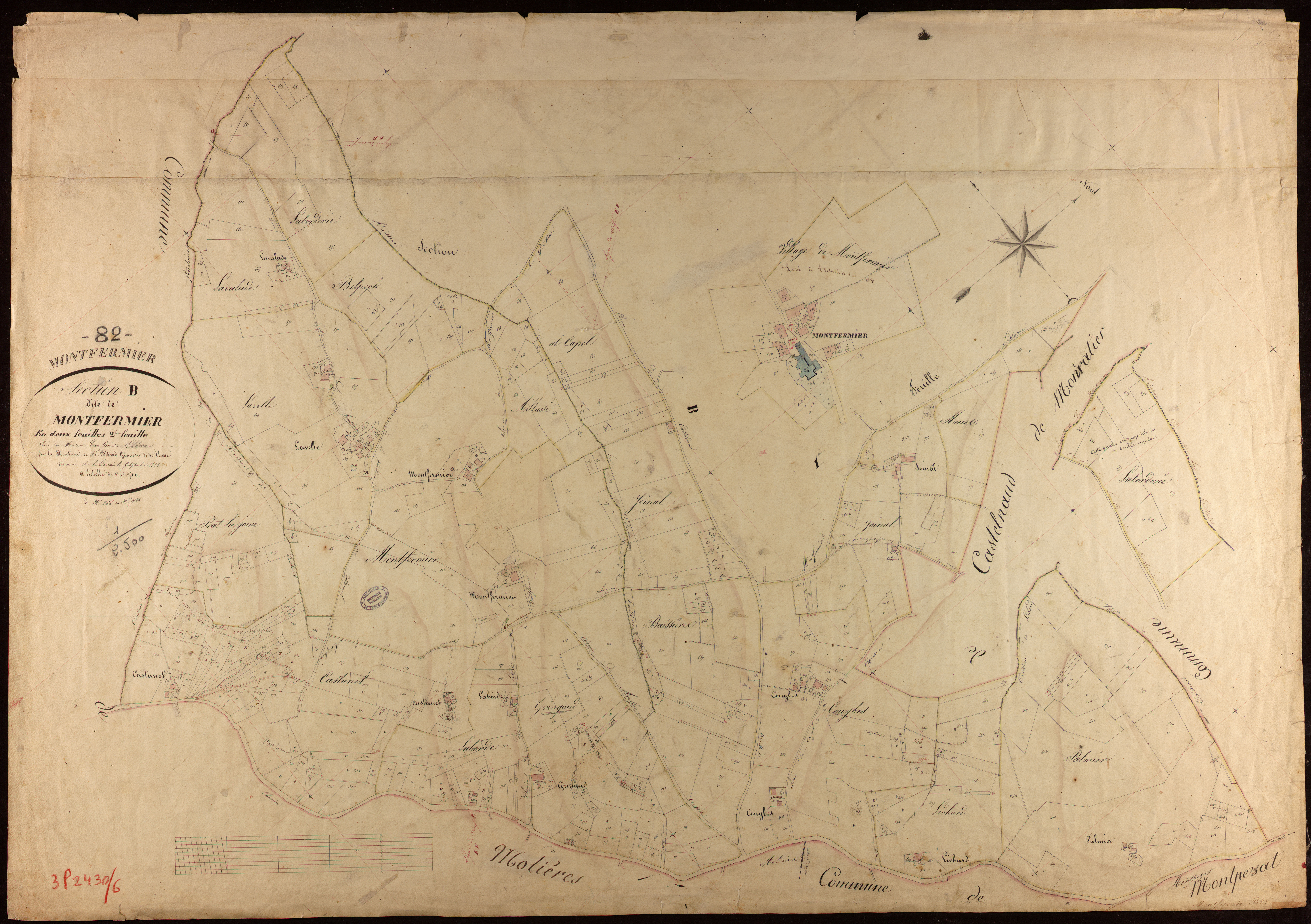 Montfermier - Section B - Montfermier, 2e feuille