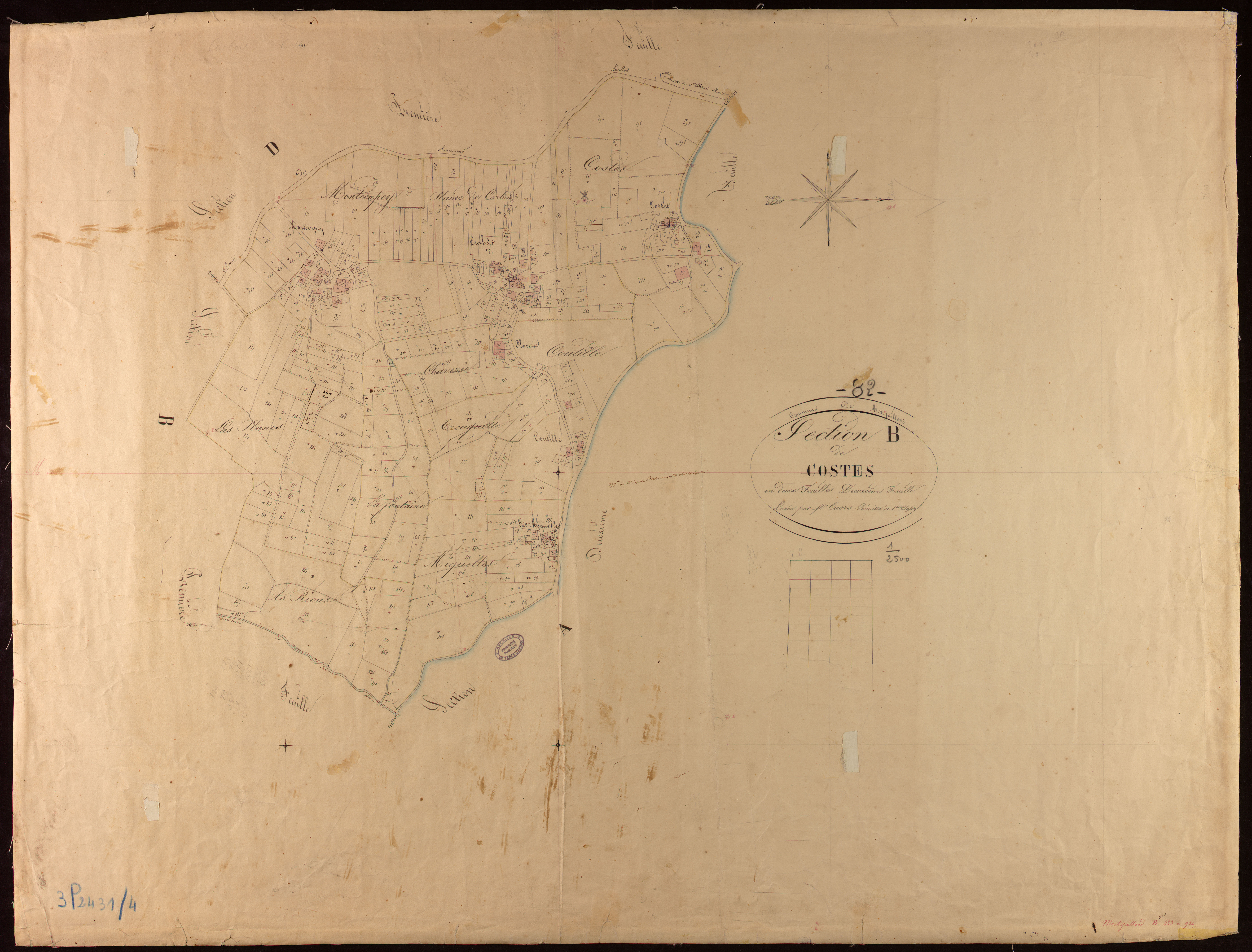 Montgaillard - Section B - Costes, 2e feuille