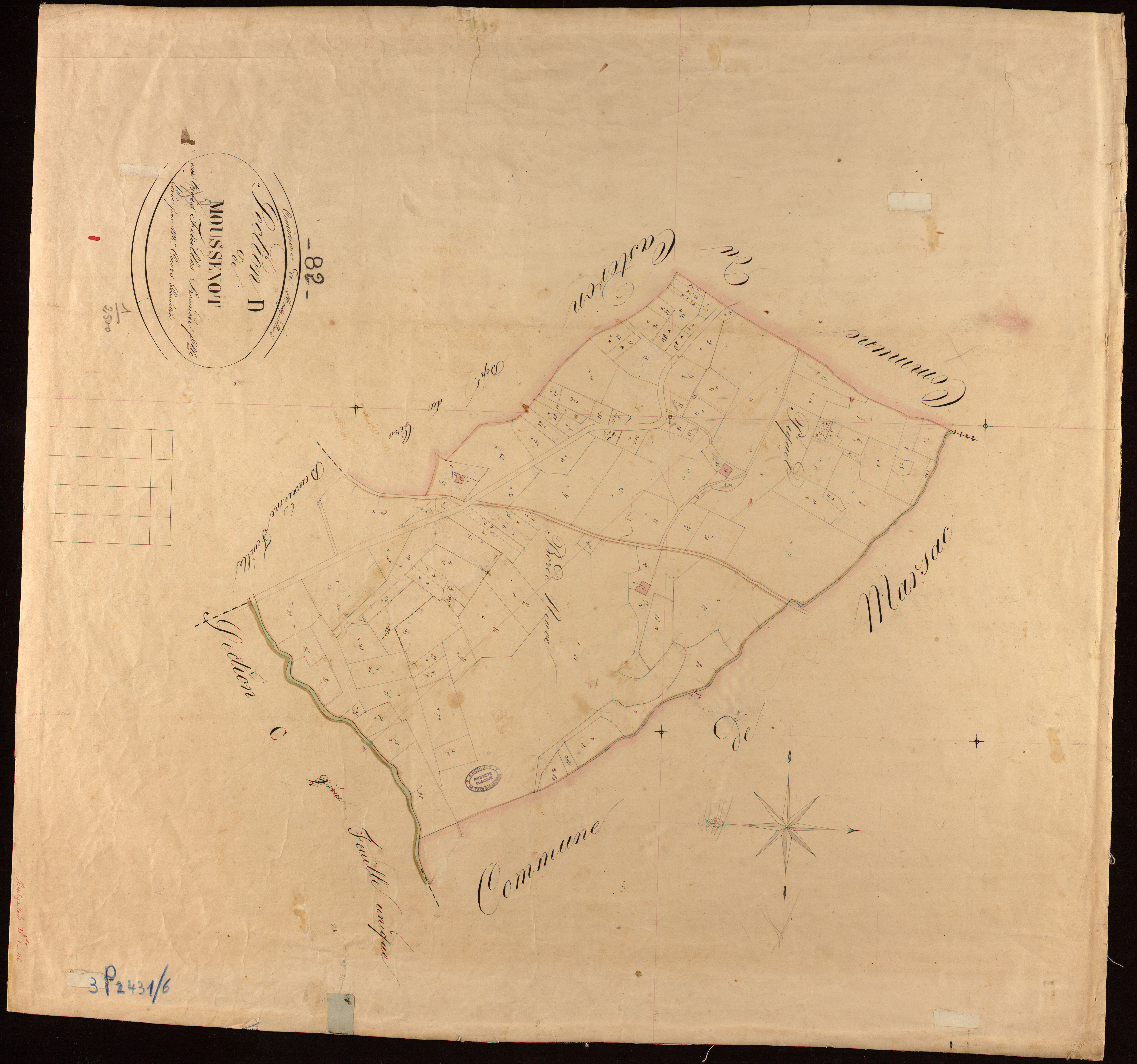 Montgaillard - Section D - Moussenot, 1ère feuille