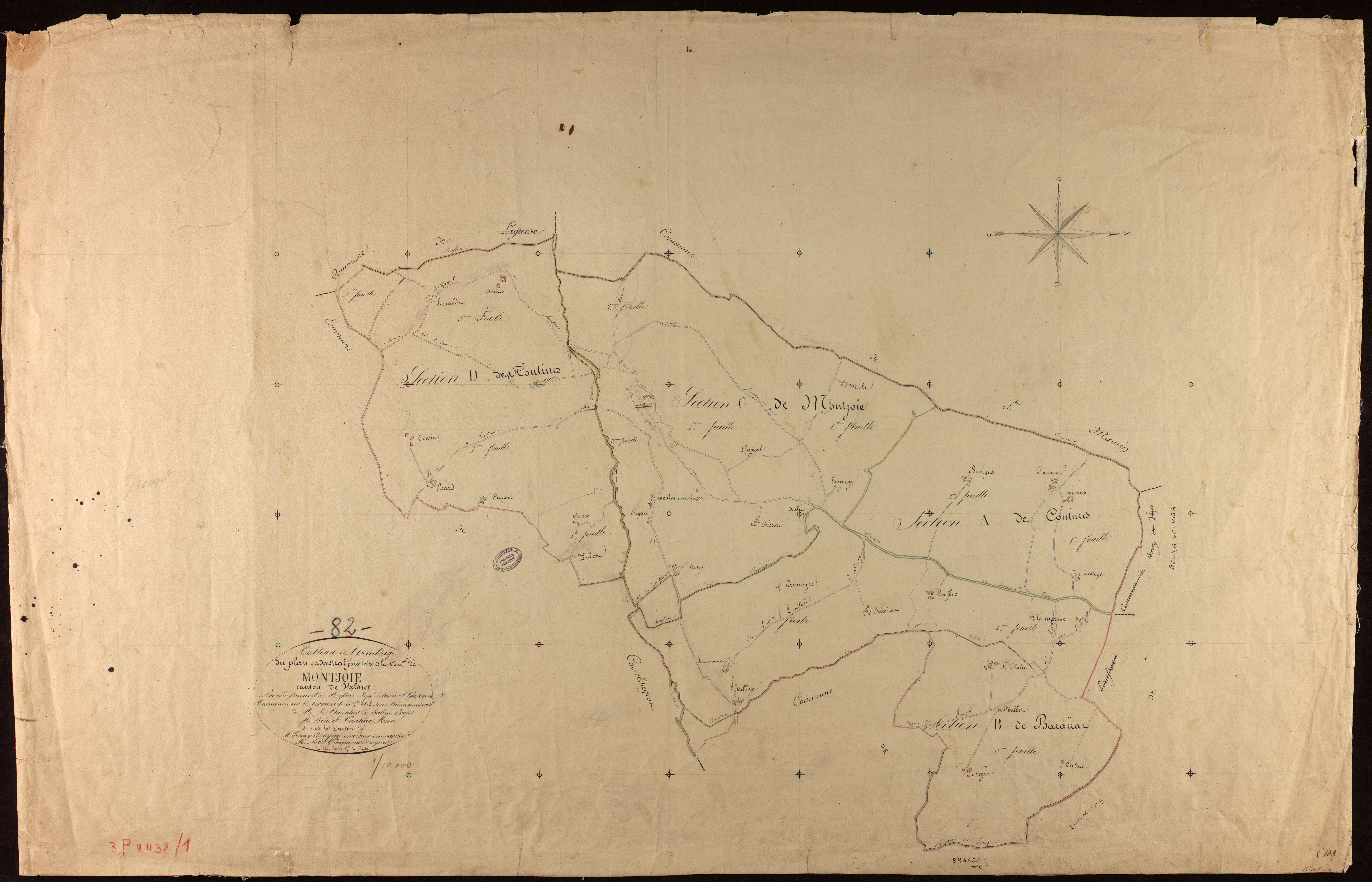 Montjoi - Tableau d'assemblage
