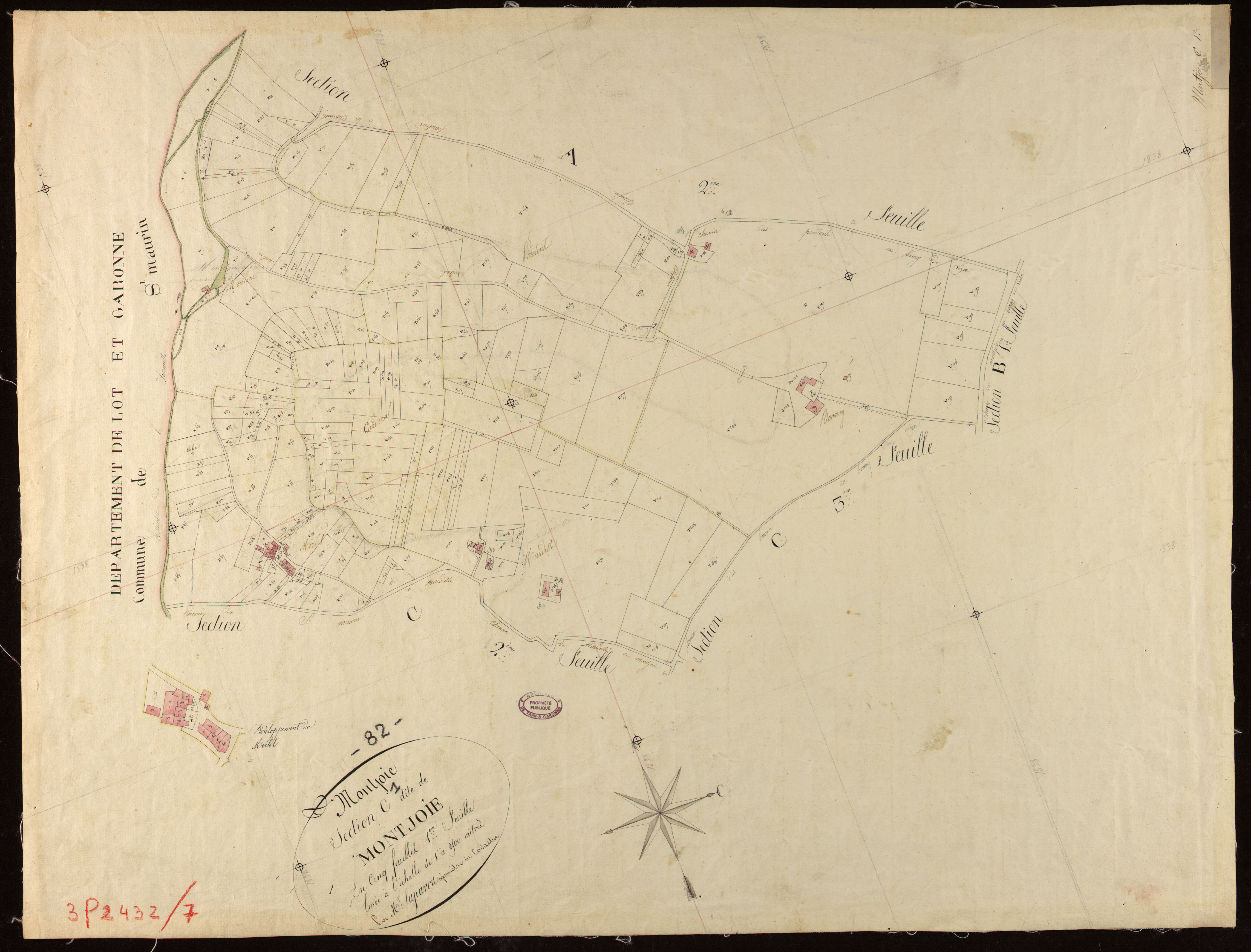 Montjoi - Section C - Montjoi, 1ère feuille