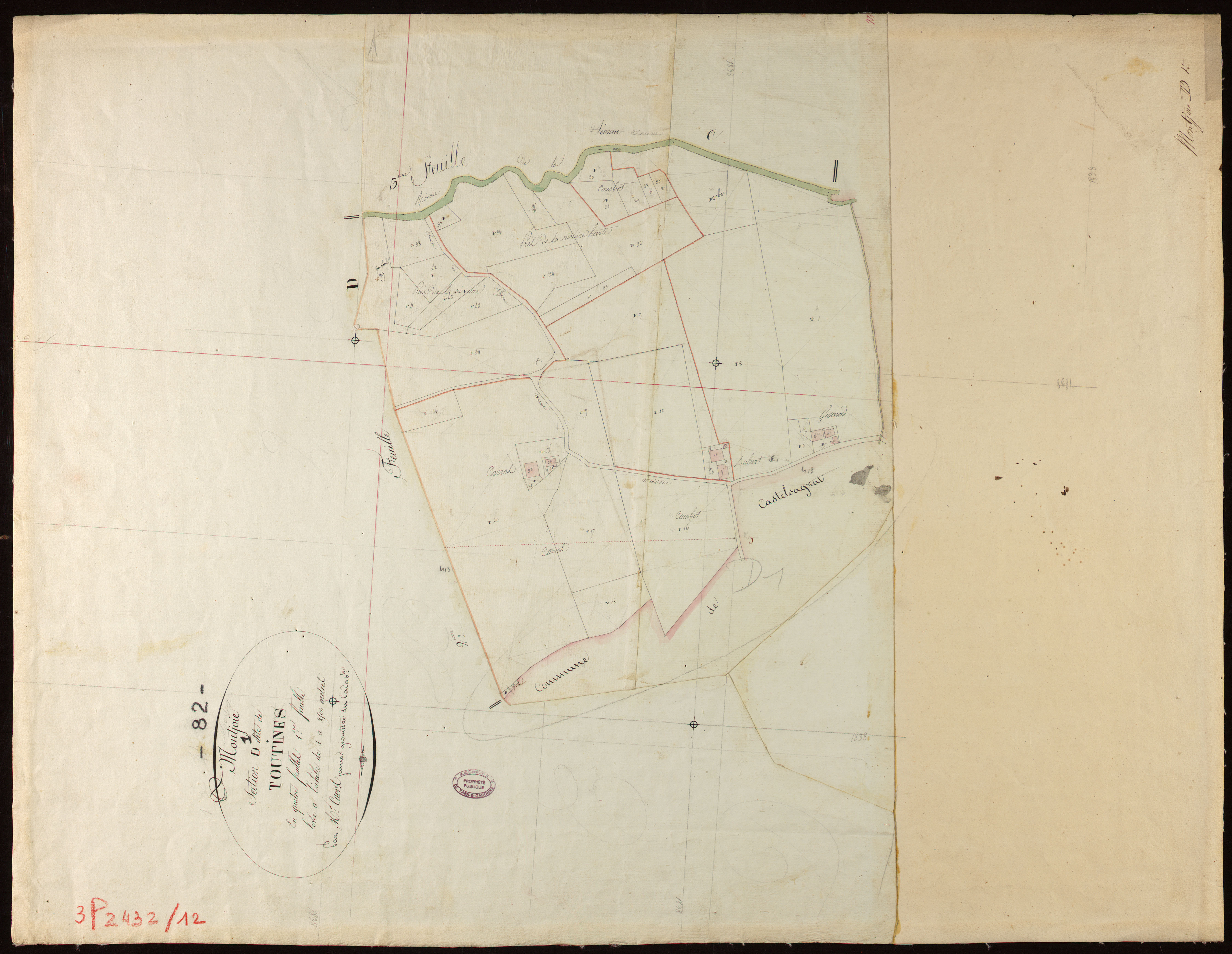 Montjoi - Section D - Toutines, 1ère feuille