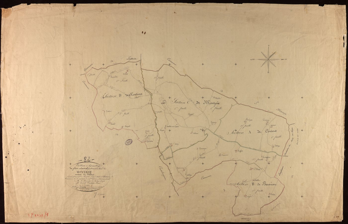 Montjoi - Tableau d'assemblage