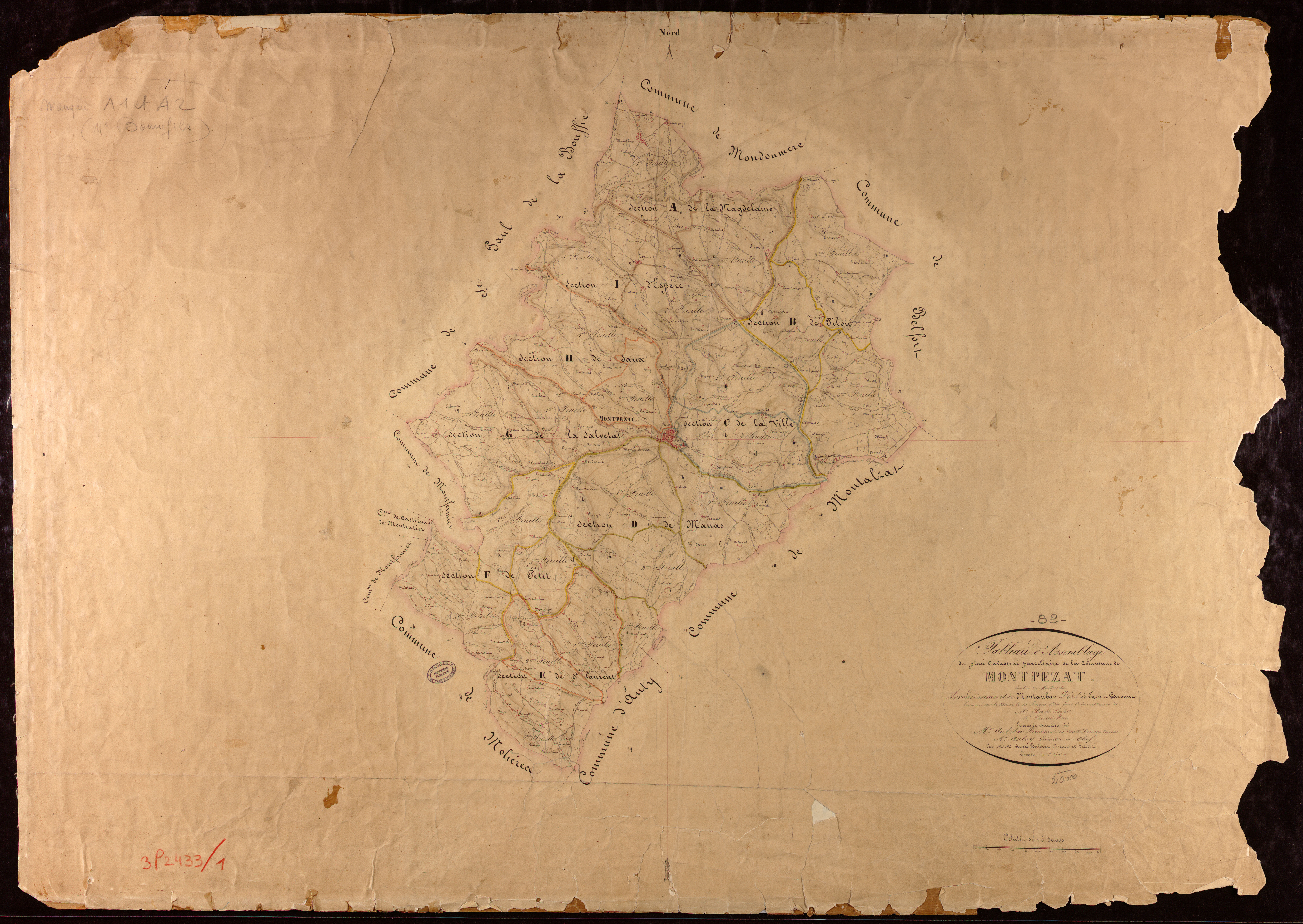 Montpezat-de-Quercy - Tableau d'assemblage