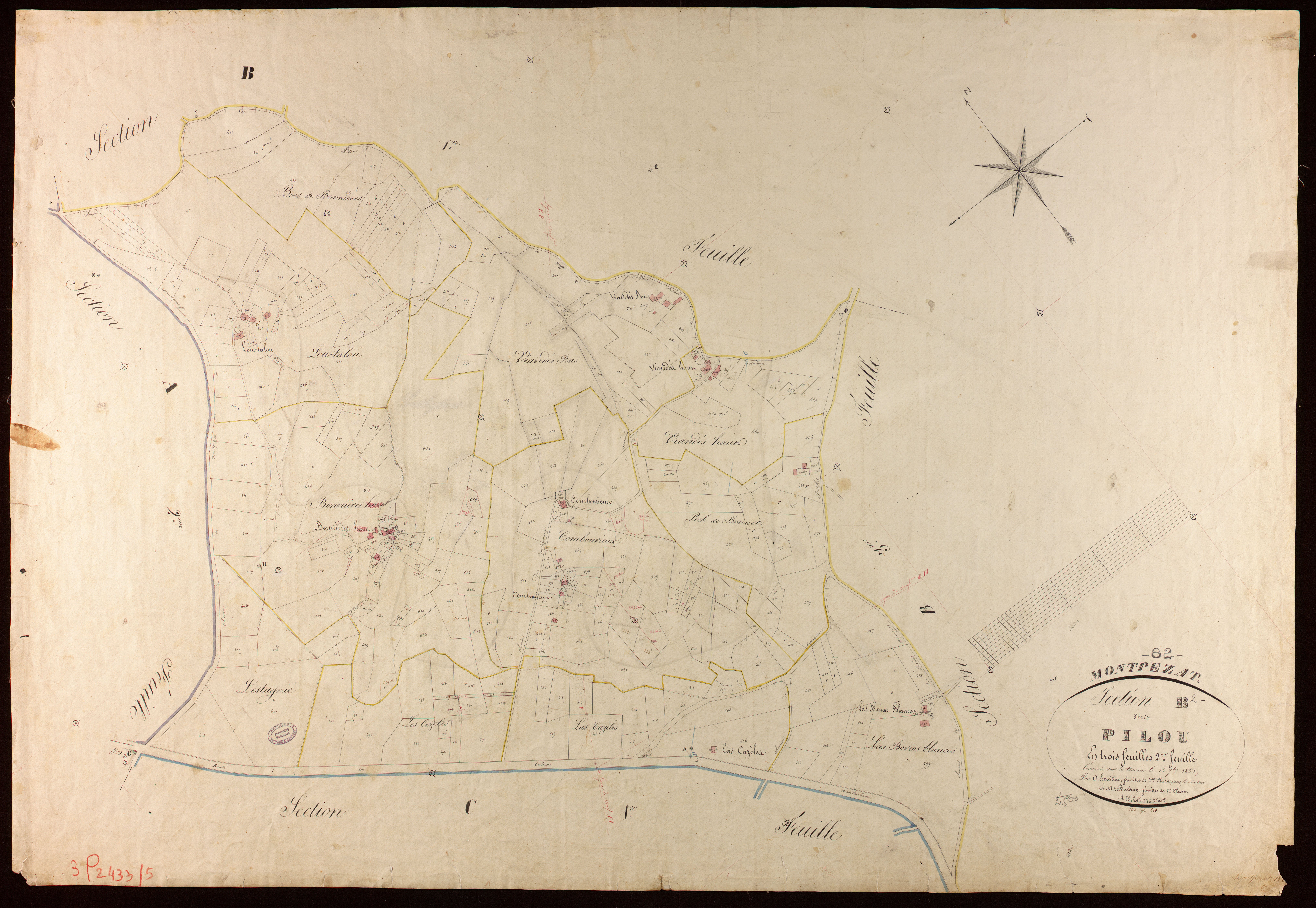 Montpezat-de-Quercy - Section B - Pilou, 2e feuille