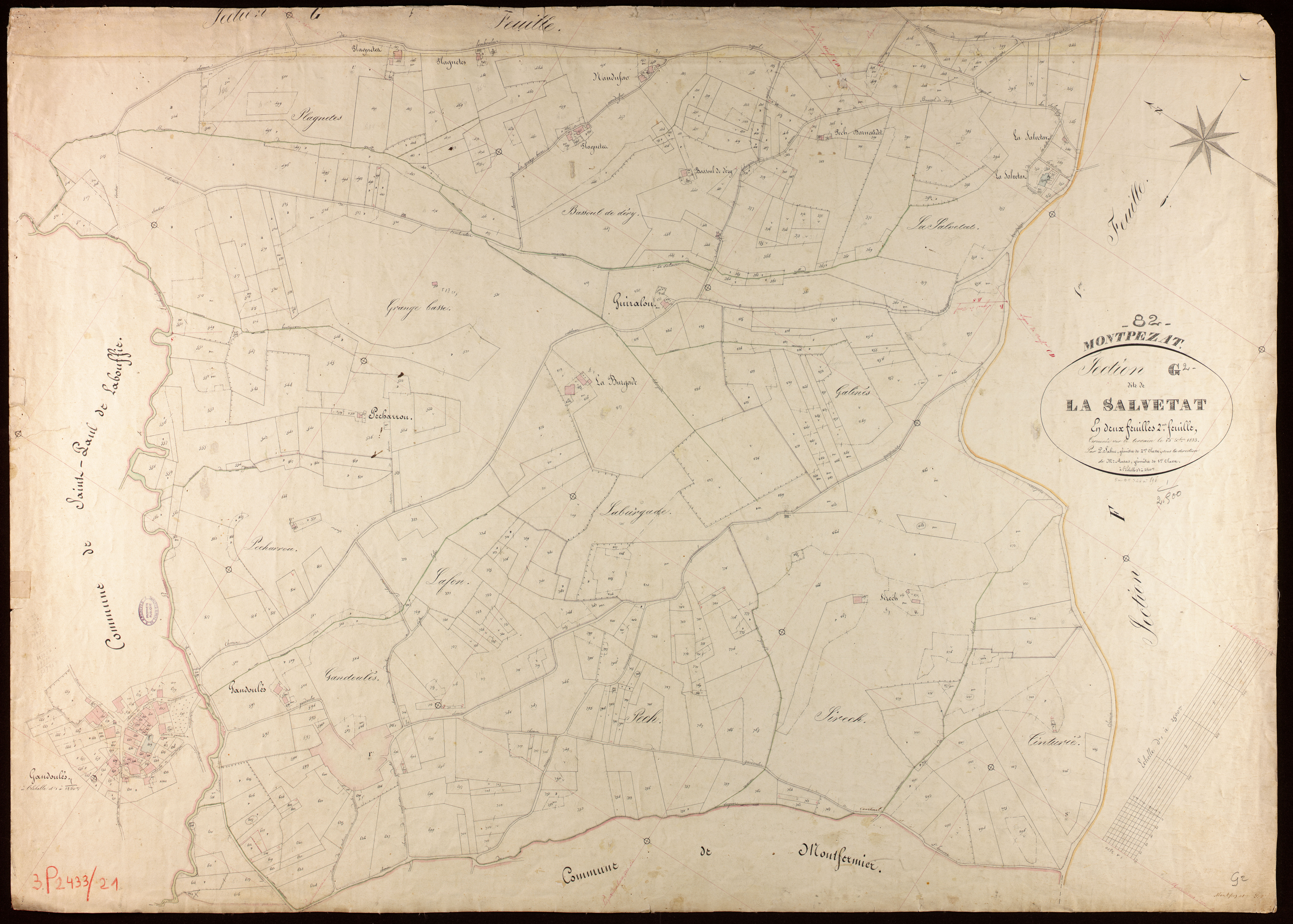 Montpezat-de-Quercy - Section G - La Salvetat, 2e feuille