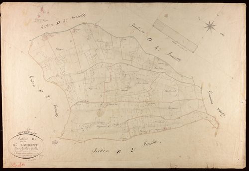Montpezat-de-Quercy - Section E - Saint-Laurent, 1ère feuille