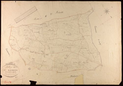 Montpezat-de-Quercy - Section E - Saint-Laurent, 3e feuille