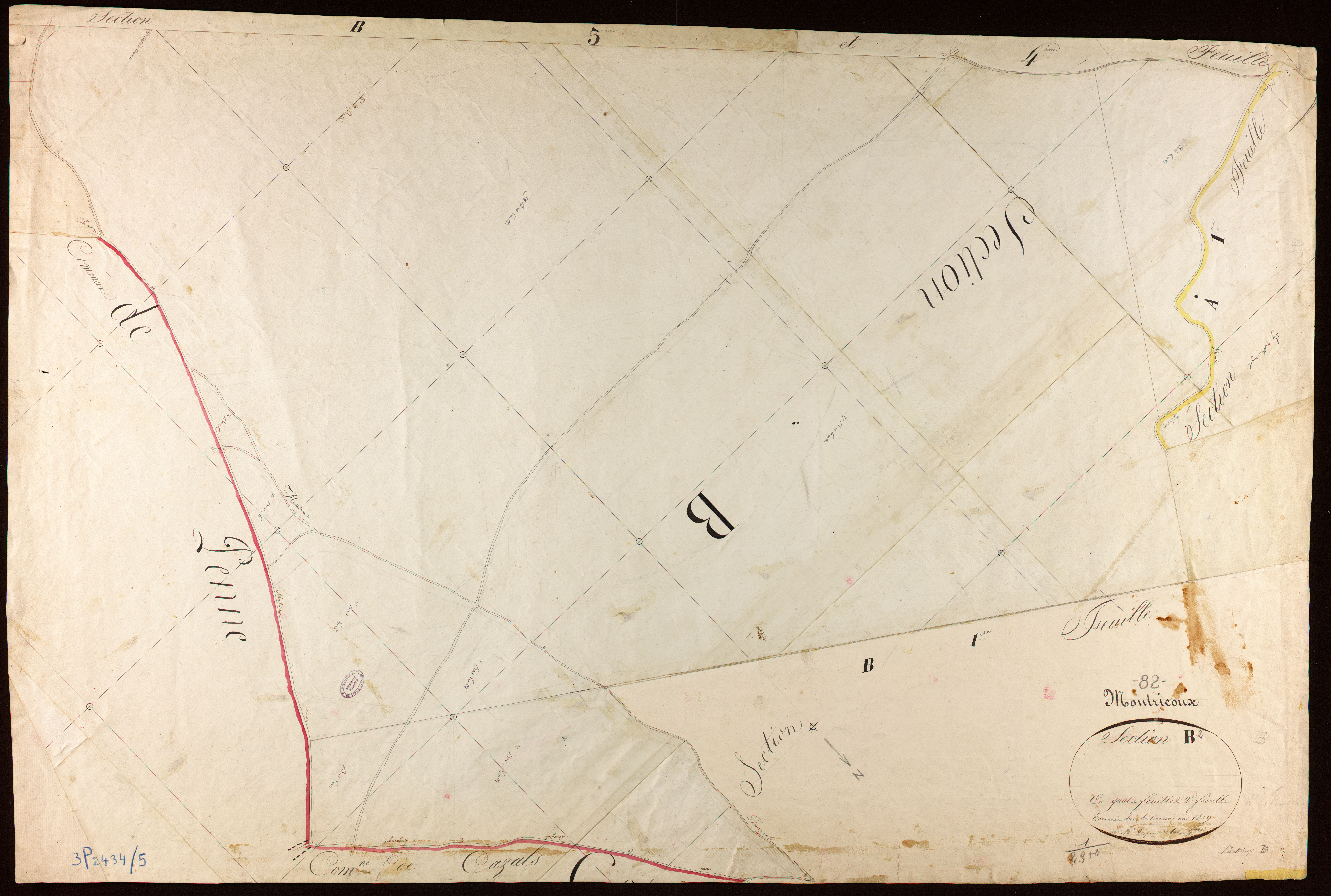 Montricoux - Section B - Le Bretou, 2e feuille