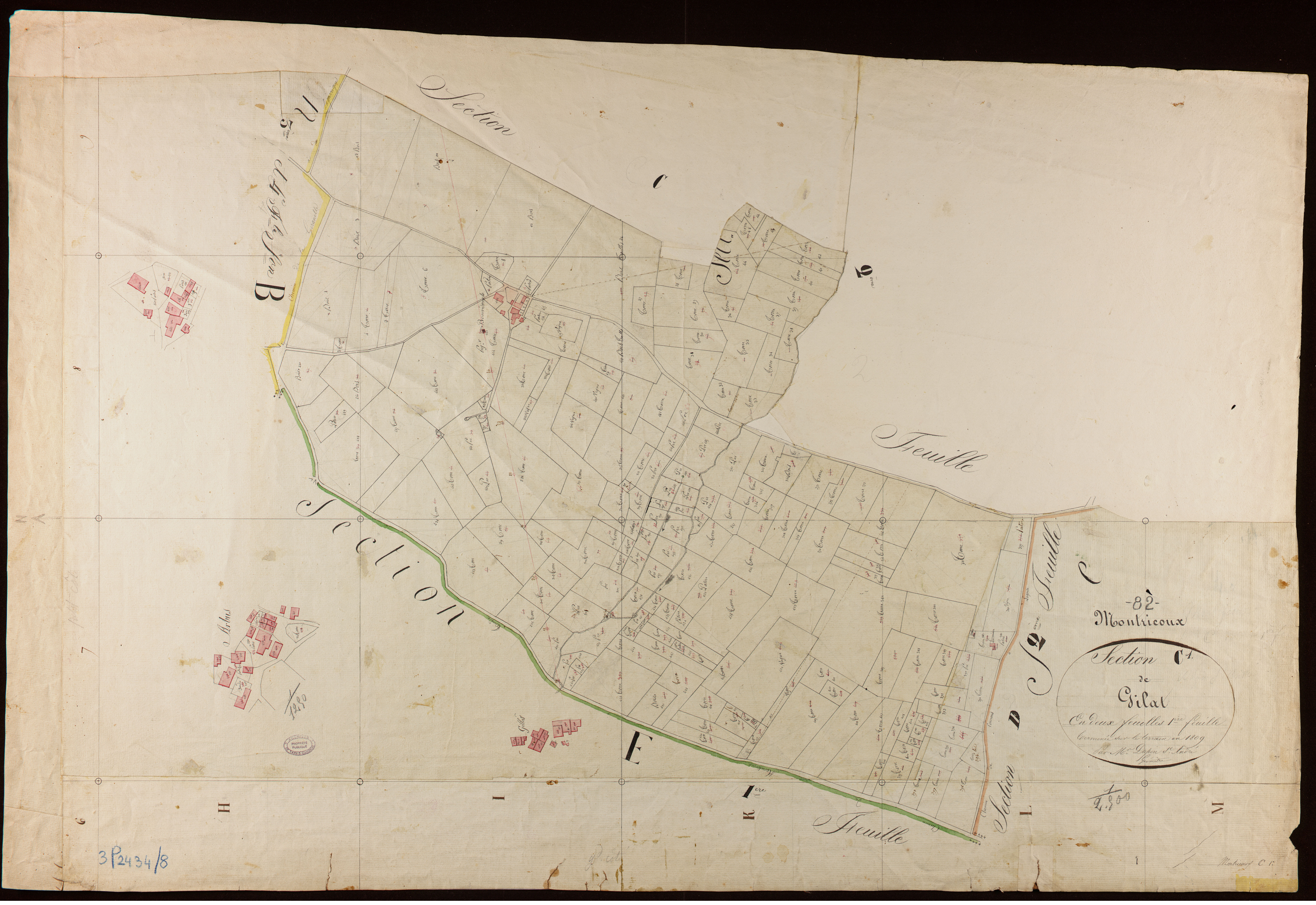 Montricoux - Section C - Gilat, 1ère feuille
