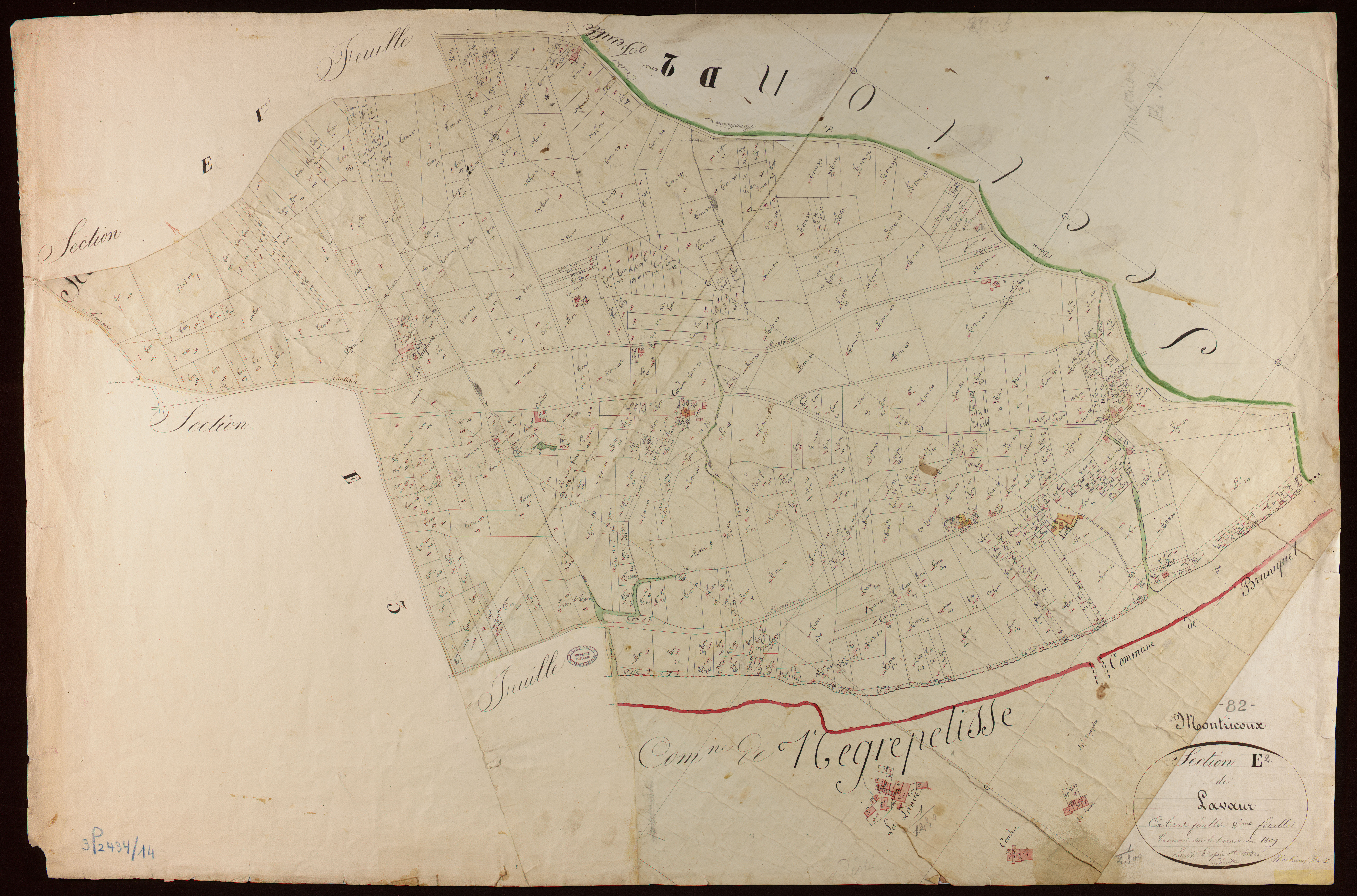 Montricoux - Section E - Lavaur, 2e feuille
