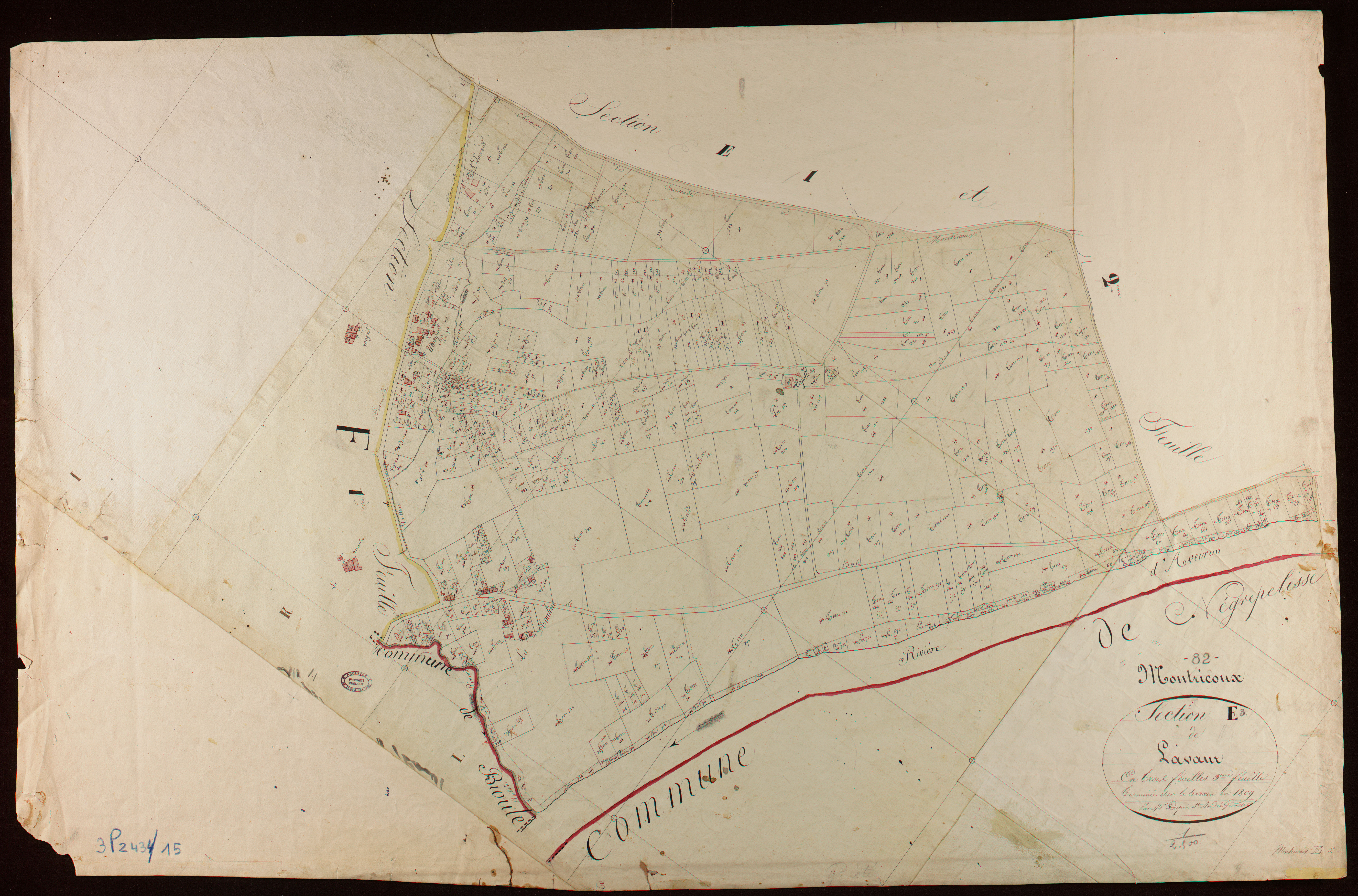 Montricoux - Section E - Lavaur, 3e feuille