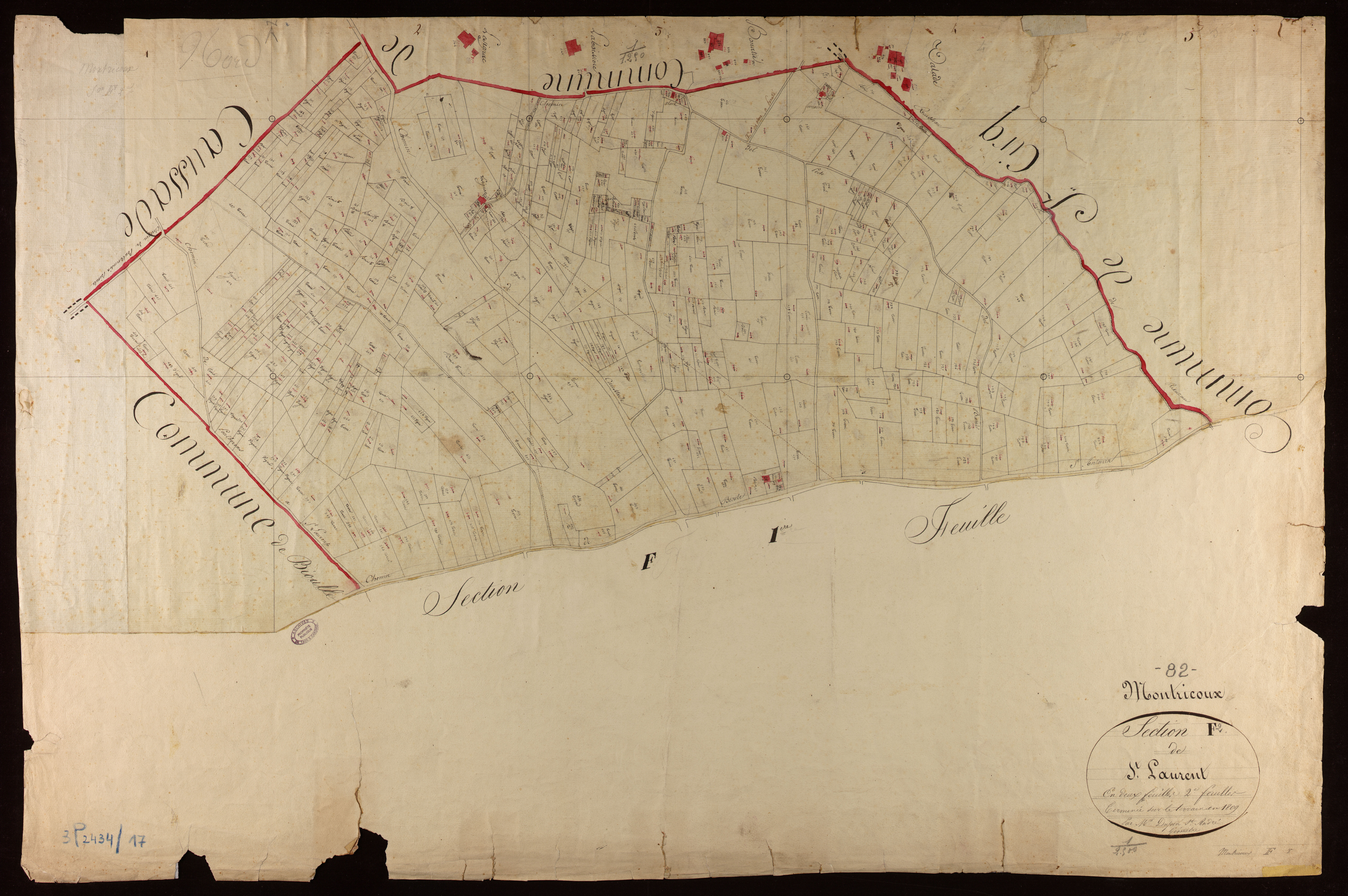 Montricoux - Section F - Saint-Laurent, 2e feuille