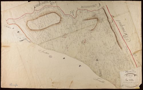 Montricoux - Section D - La Ville, 1ère feuille