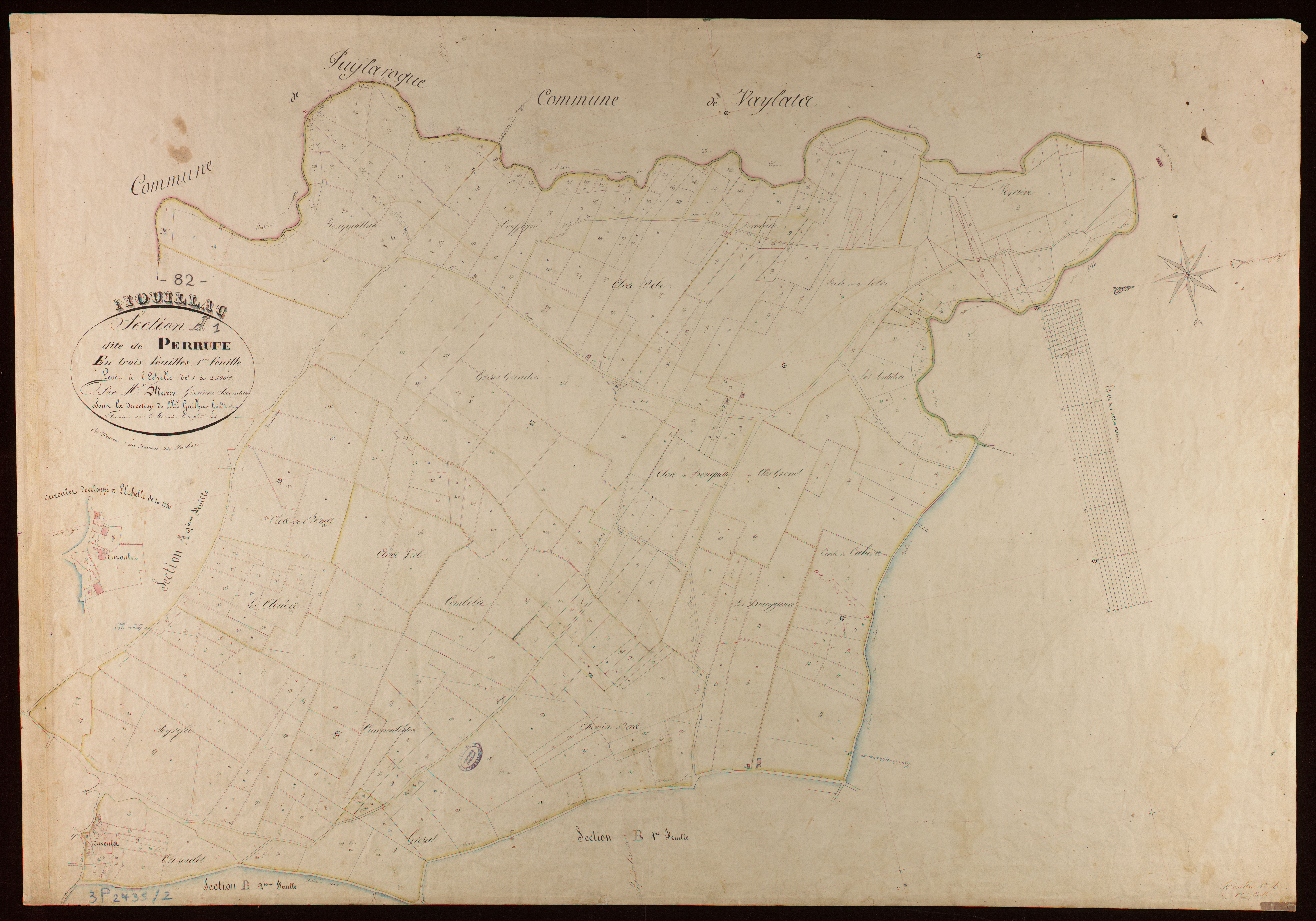 Mouillac - Section A - Perrufe, 1ère feuille