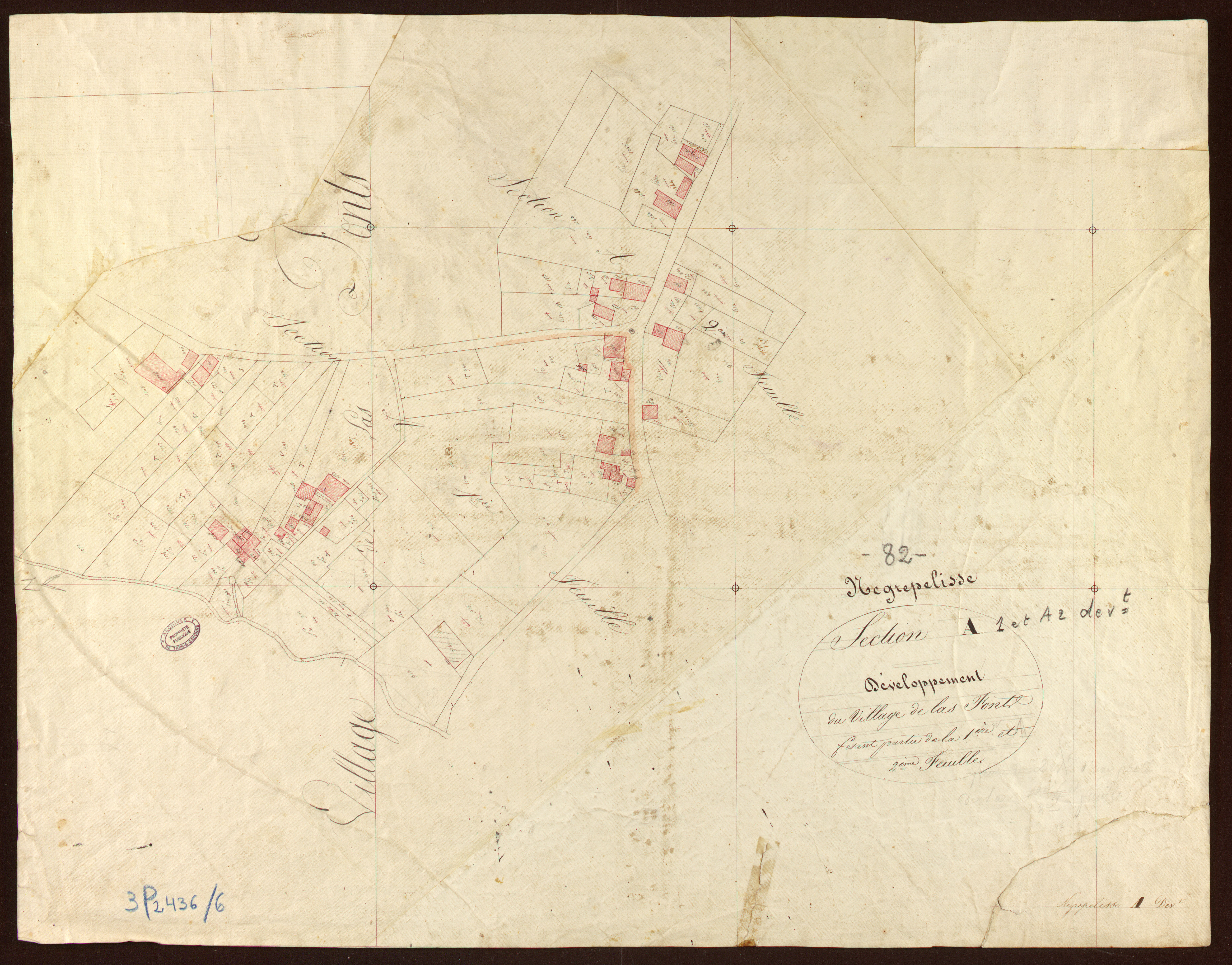 Nègrepelisse - Section A - Lespérou et Lavaisse, 1ère et 2e feuille : développement