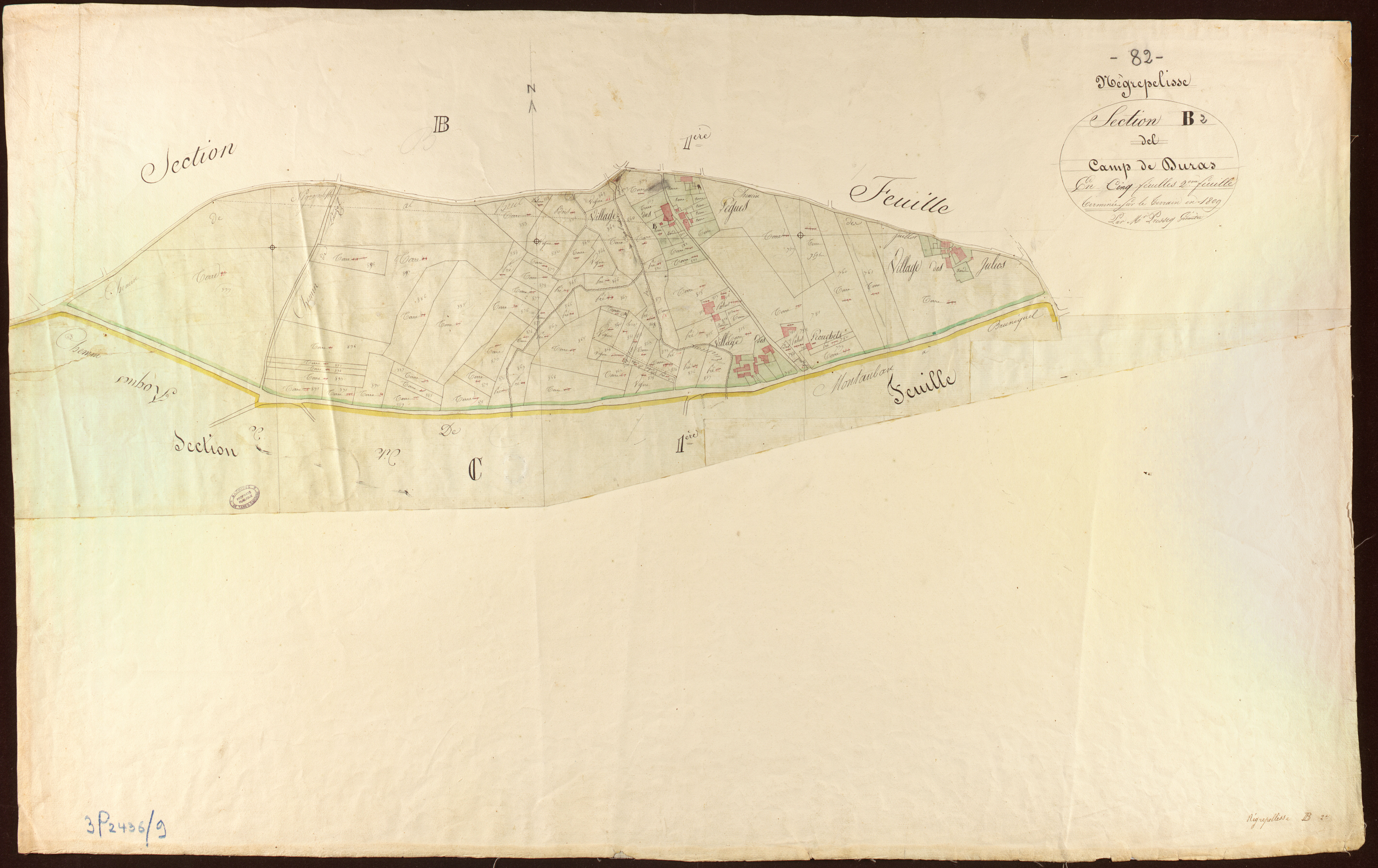 Nègrepelisse - Section B - El Camp de Duras, 2e feuille