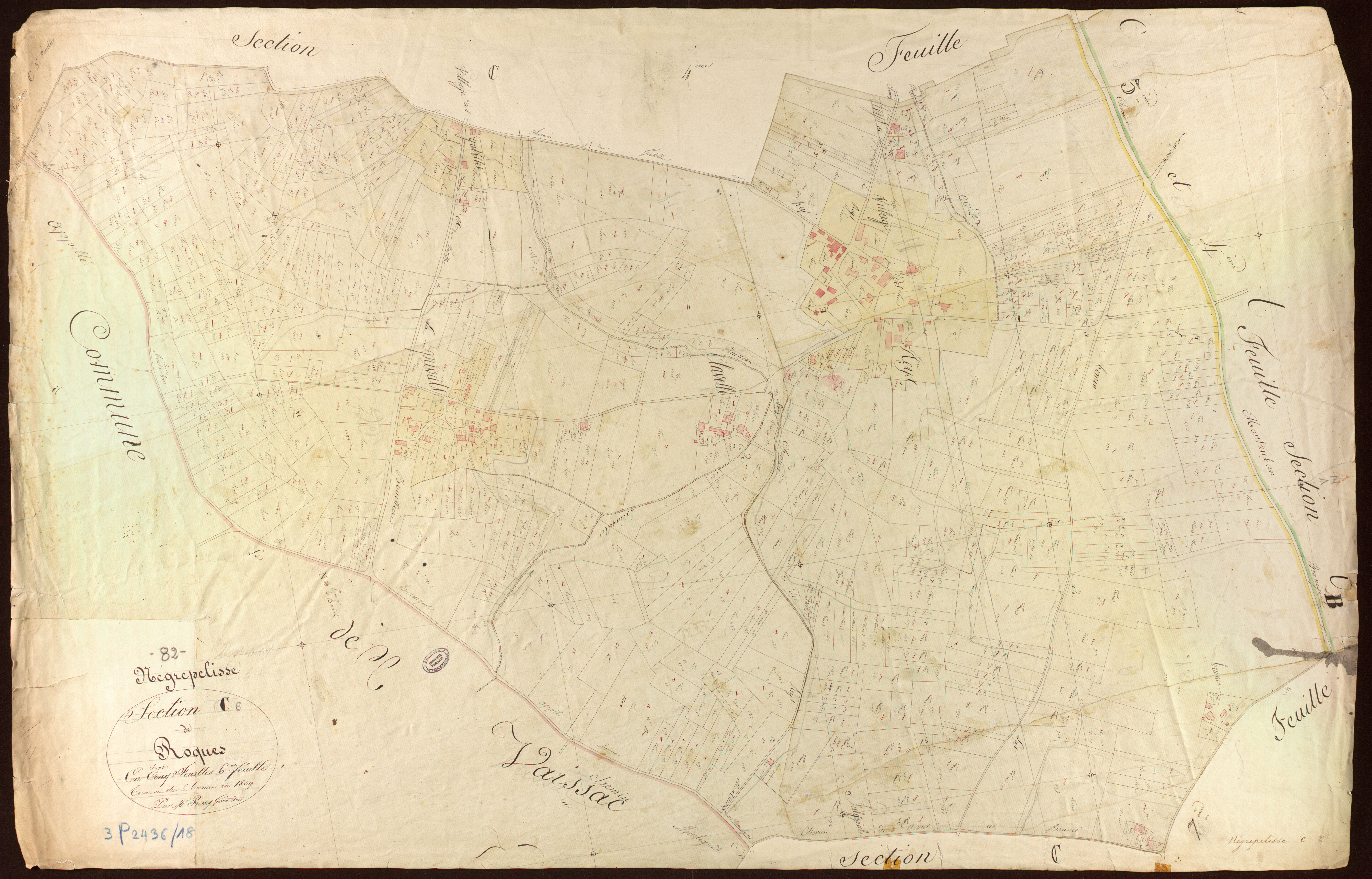 Nègrepelisse - Section C - Roques, 6e feuille