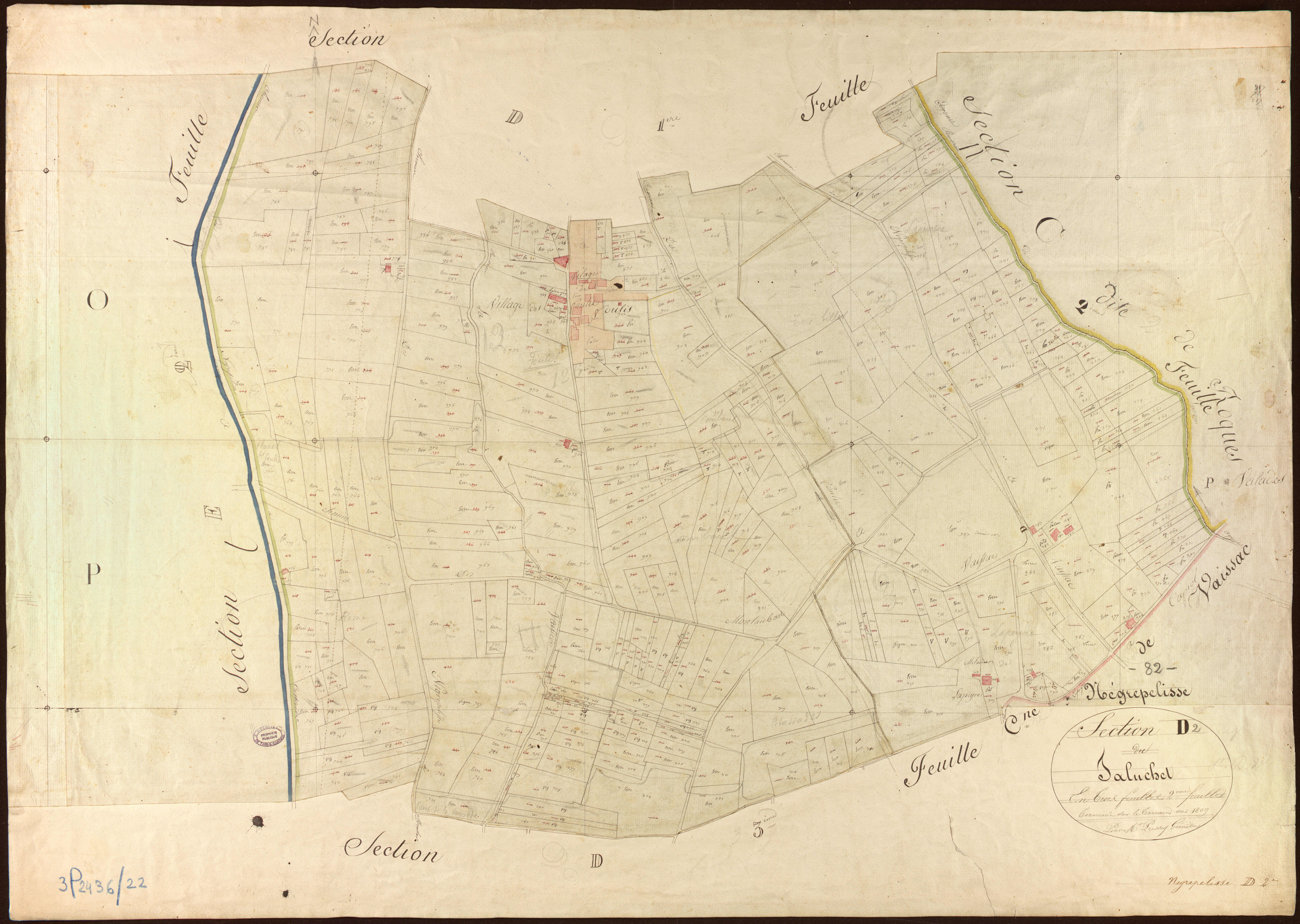 Nègrepelisse - Section D - Taluchet, 2e feuille