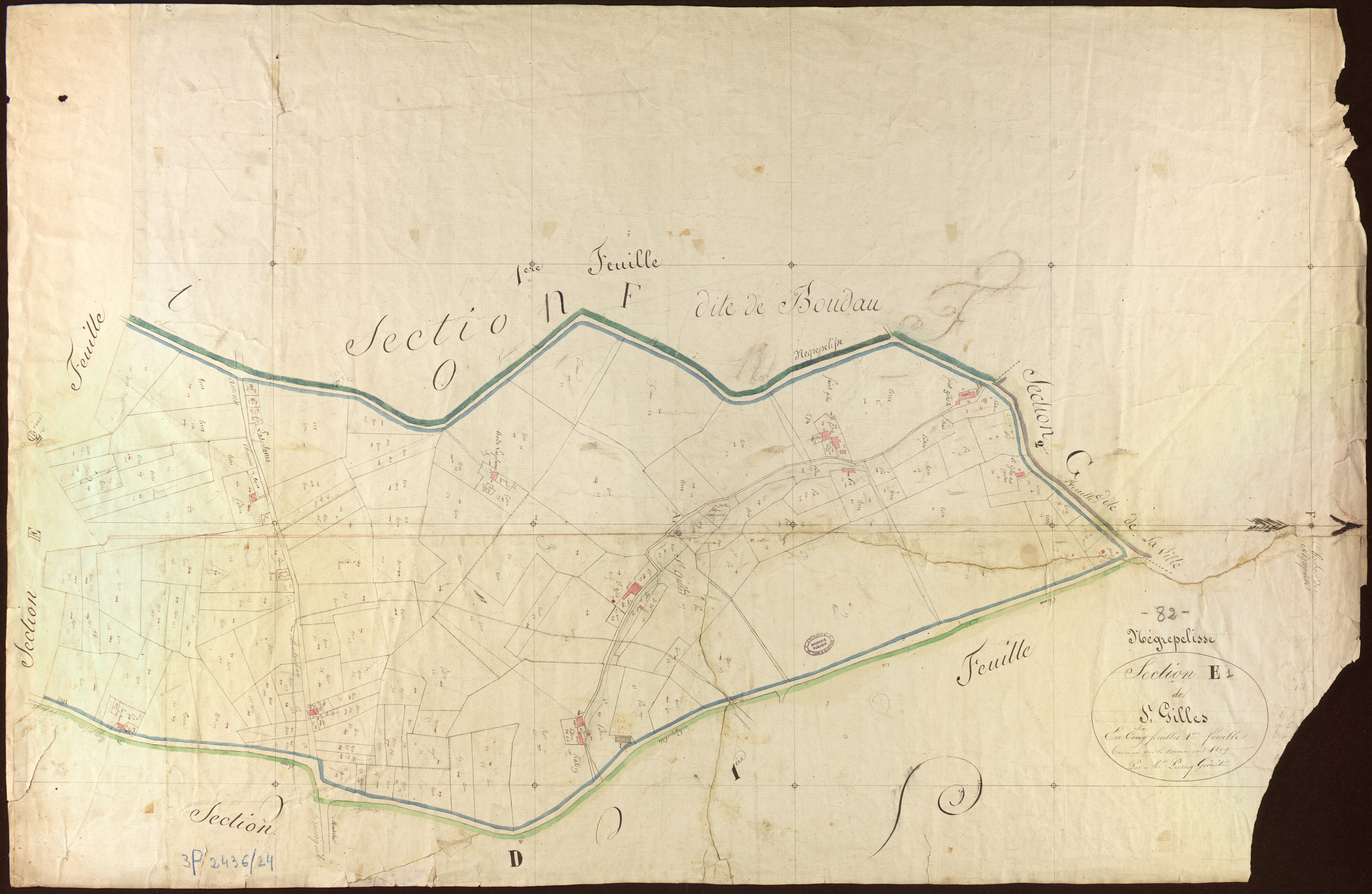 Nègrepelisse - Section E - Saint-Gilles, 1ère feuille