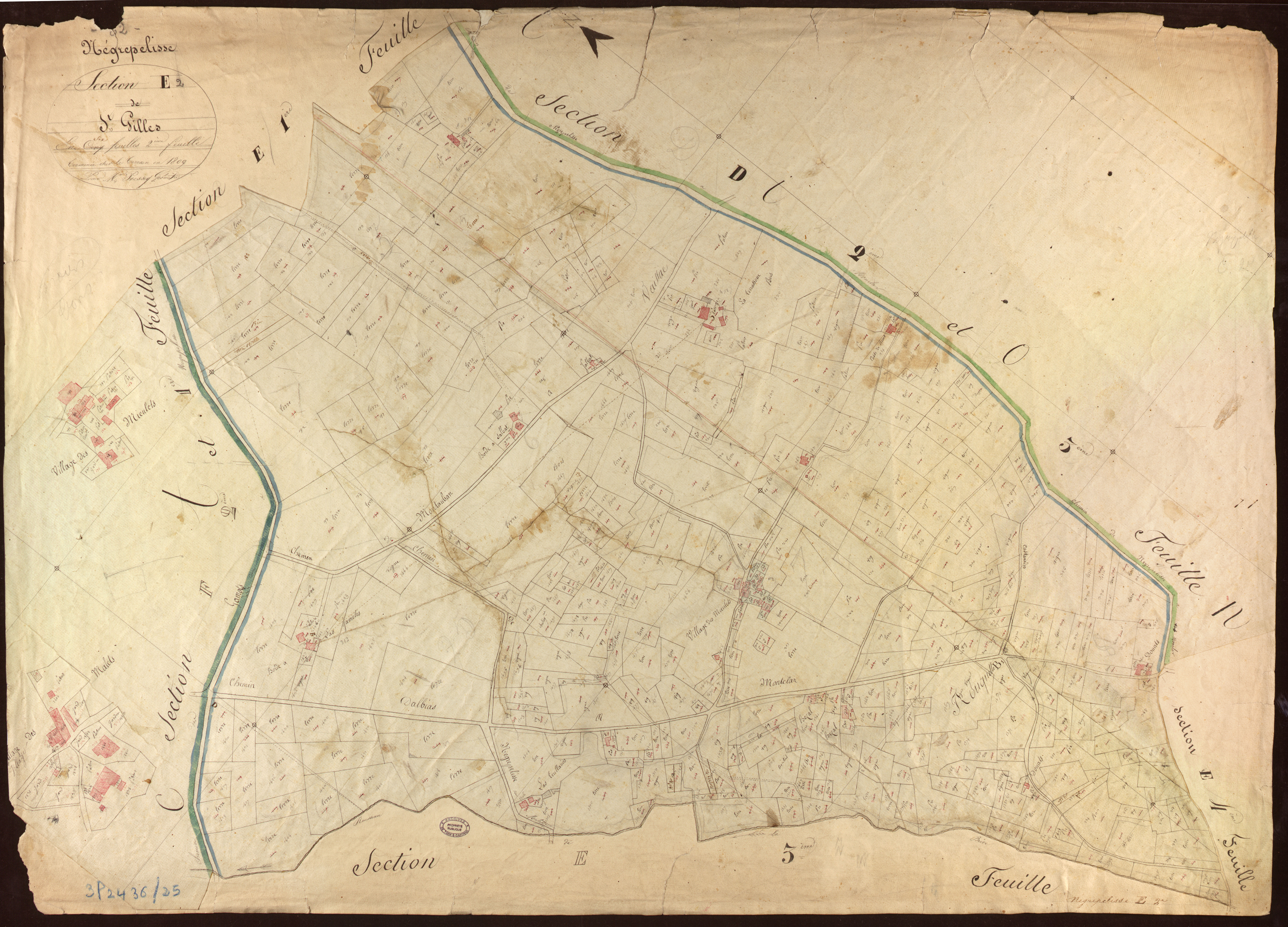Nègrepelisse - Section E - Saint-Gilles, 2e feuille