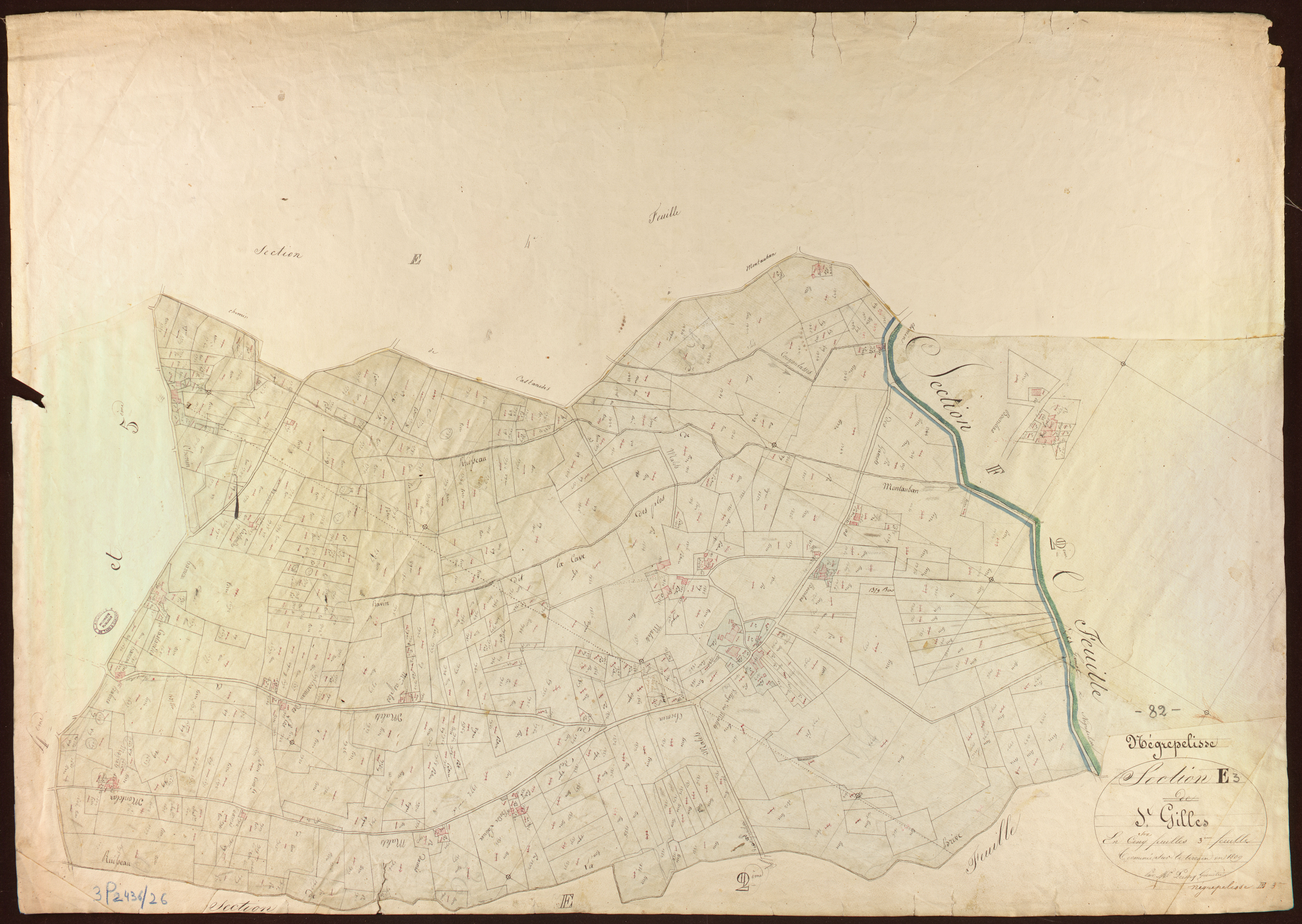 Nègrepelisse - Section E - Saint-Gilles, 3e feuille