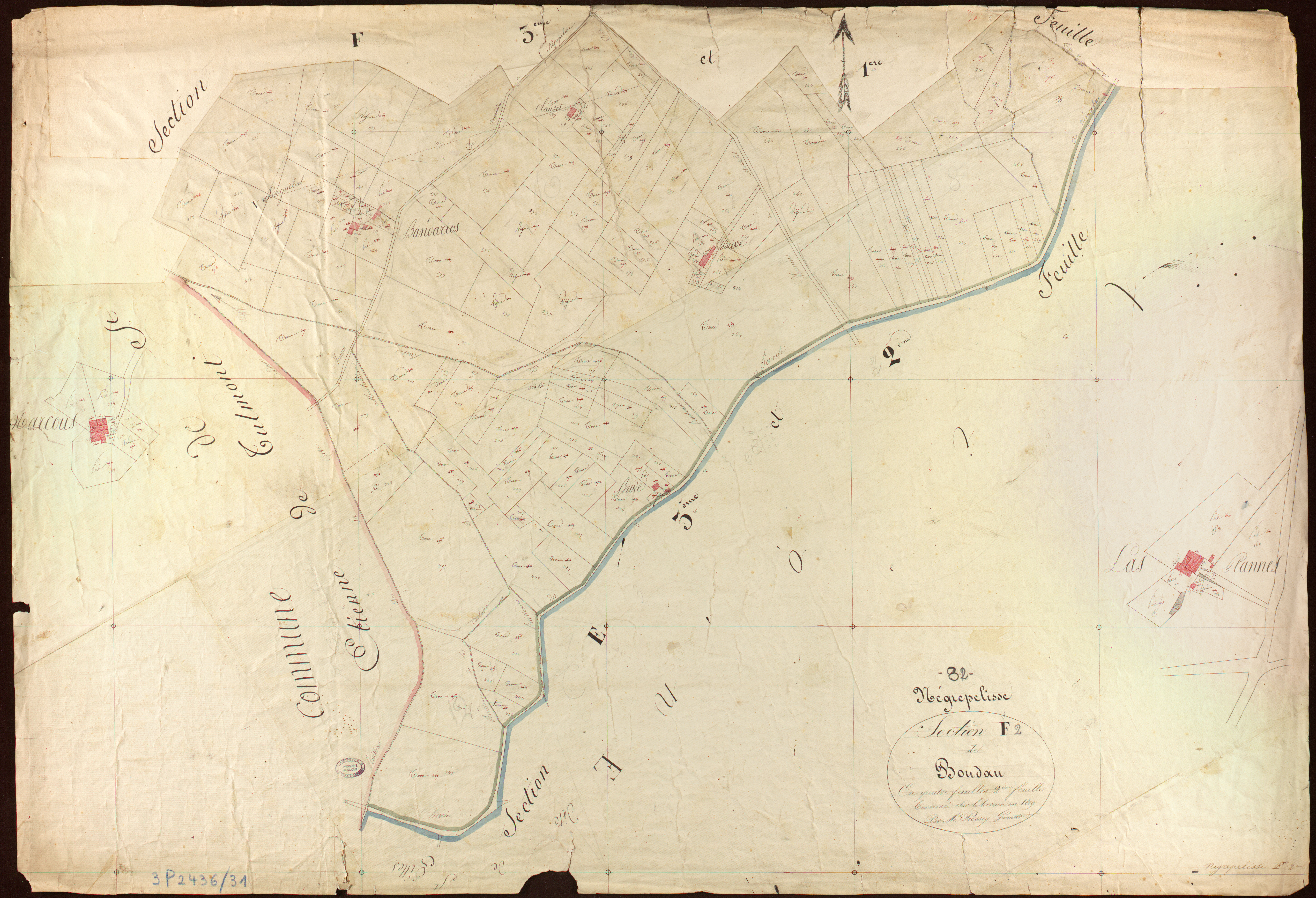 Nègrepelisse - Section F - Boudau, 2e feuille