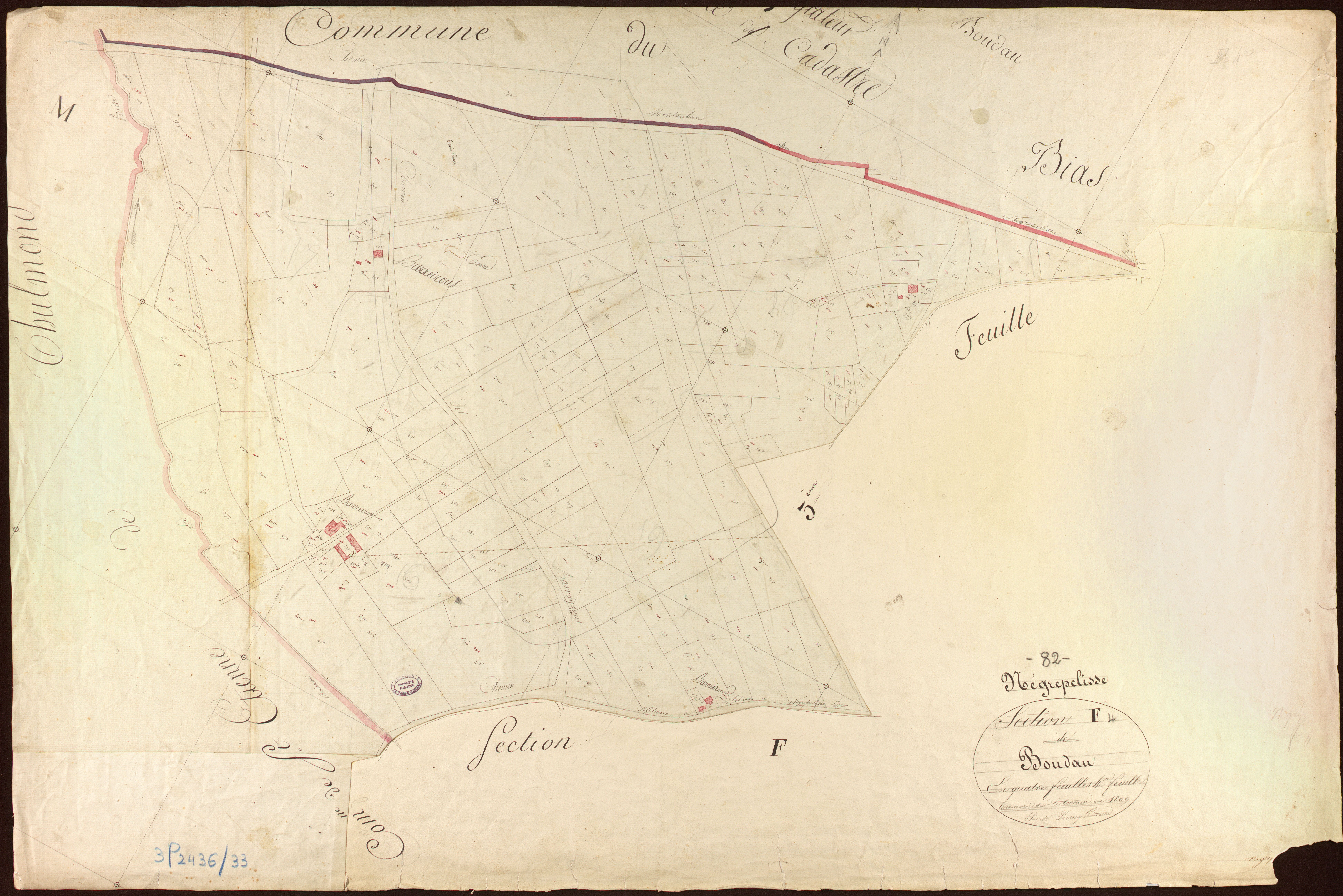 Nègrepelisse - Section F - Boudau, 4e feuille