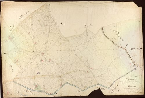 Nègrepelisse - Section F - Boudau, 1ère feuille