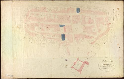 Nègrepelisse - Section G - La Ville, 1ère feuille : développement de la ville