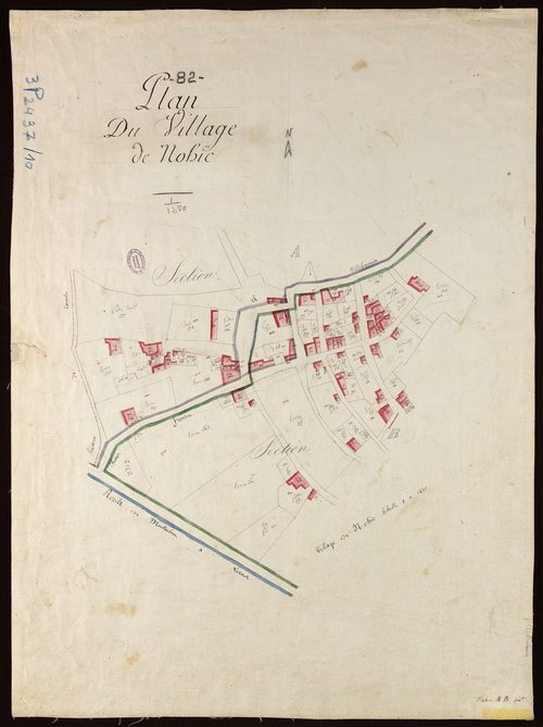 Nohic - Sections A, B : développement du village