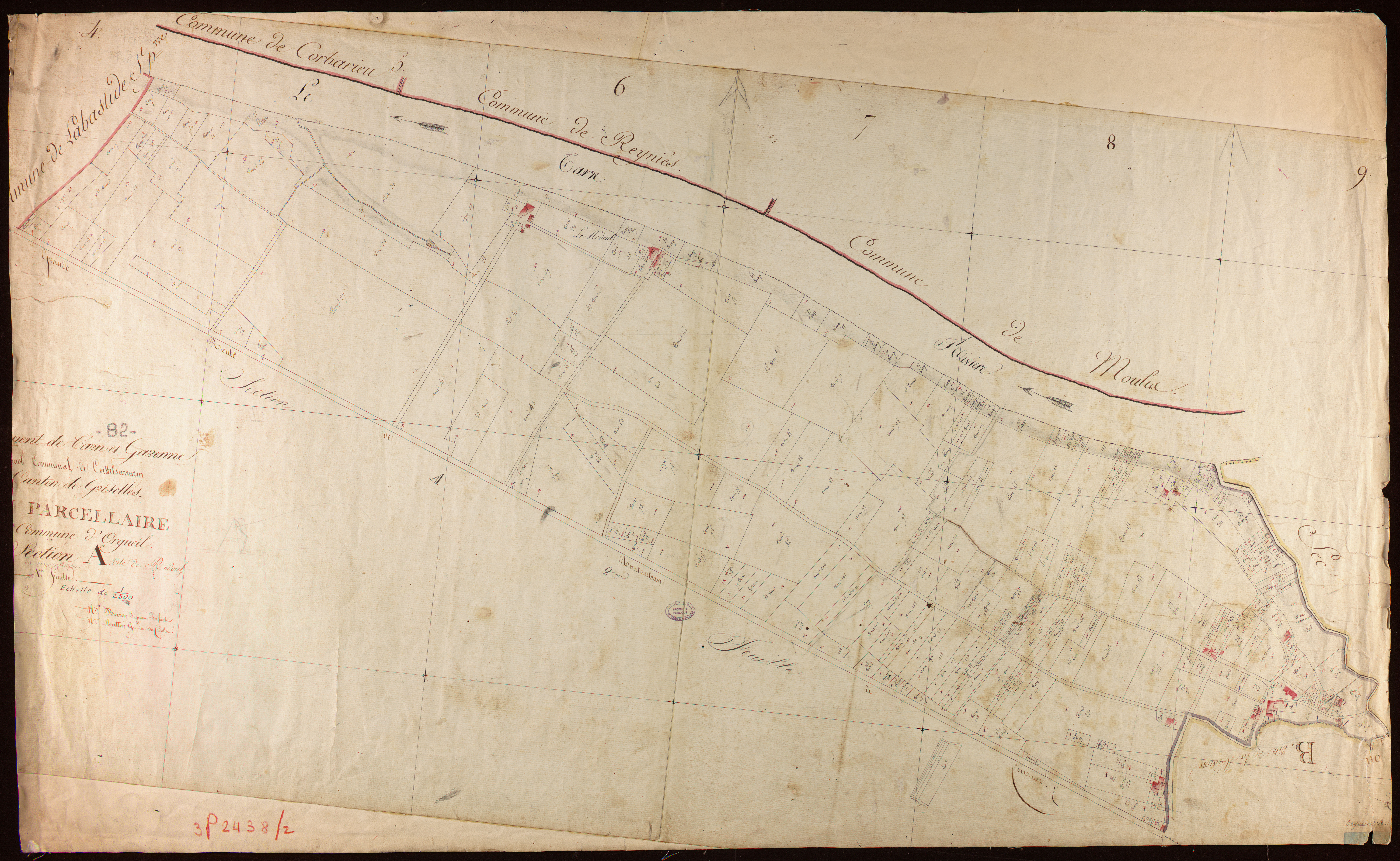 Orgueil - Section A - Rodoul, 1ère feuille