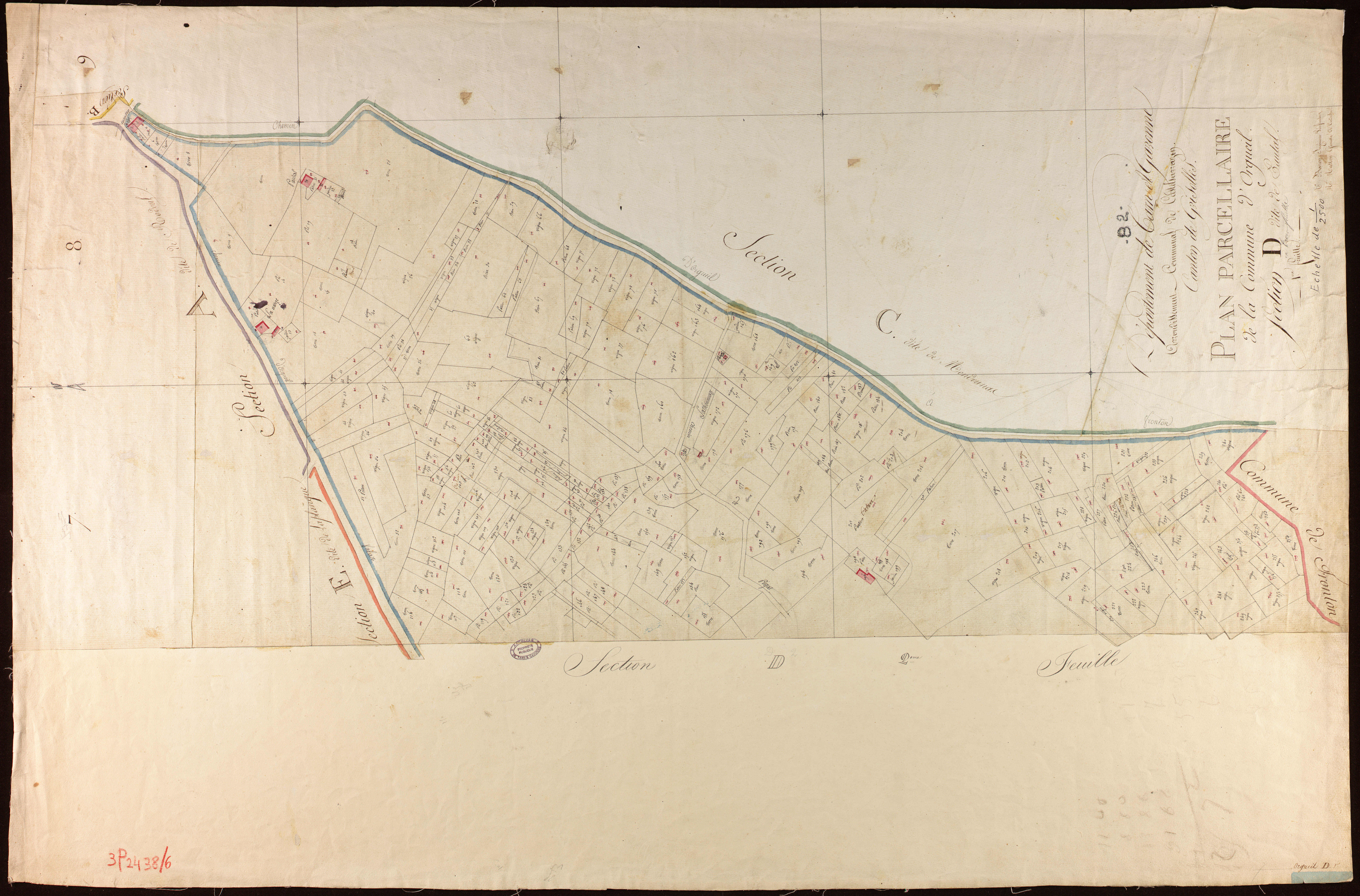 Orgueil - Section D - Pautal, 1ère feuille