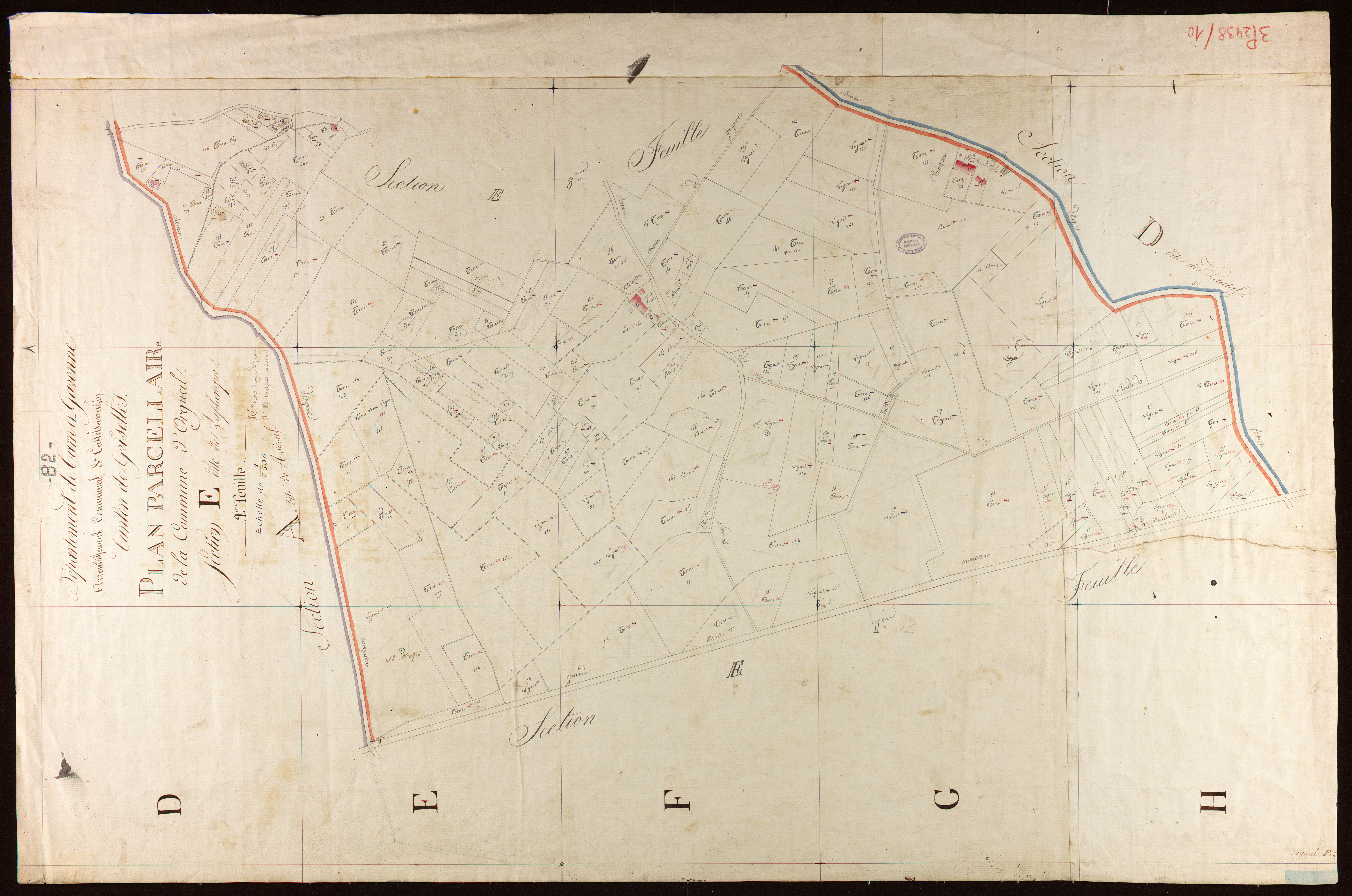 Orgueil - Section E - Laplanque, 2e feuille